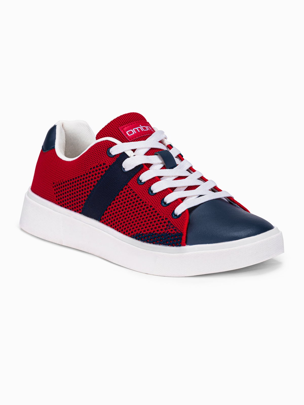 red high top trainers