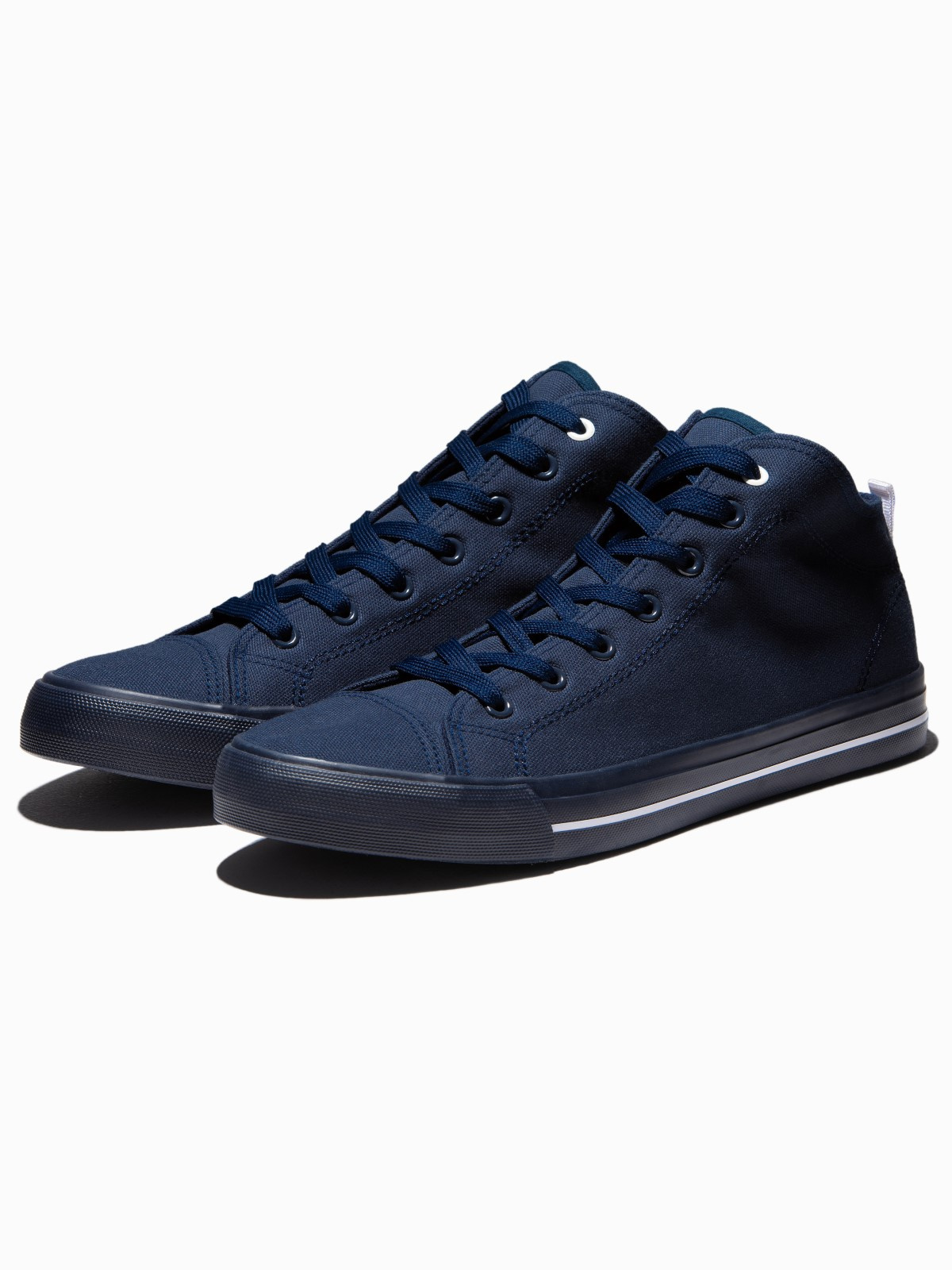 Navy high top clearance trainers