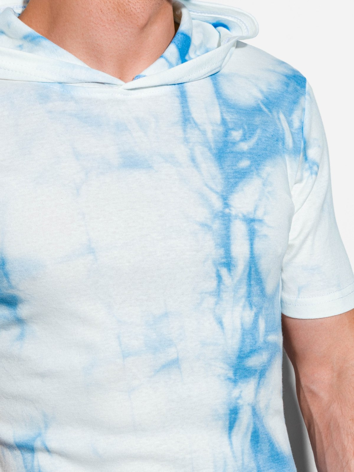 light blue tie dye t shirt