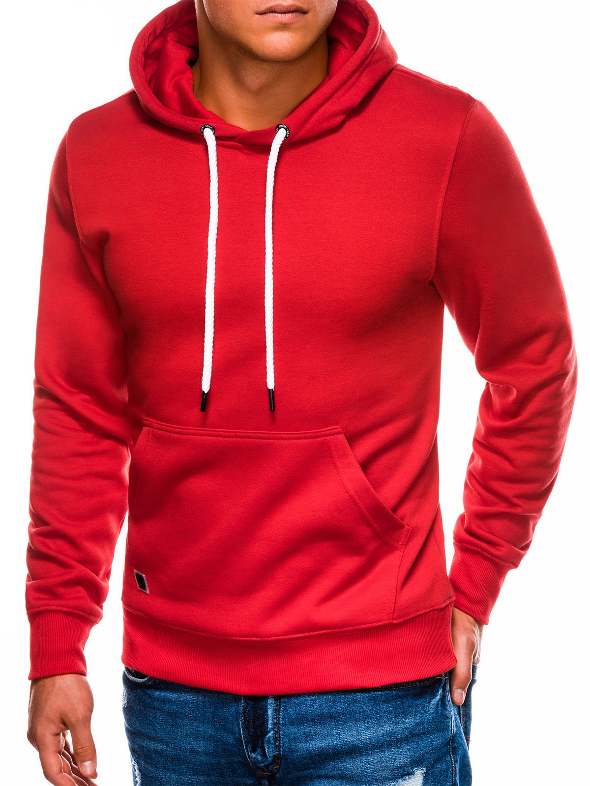 Men's hooded sweatshirt B979 - red | MODONE wholesale - Clothing For Men