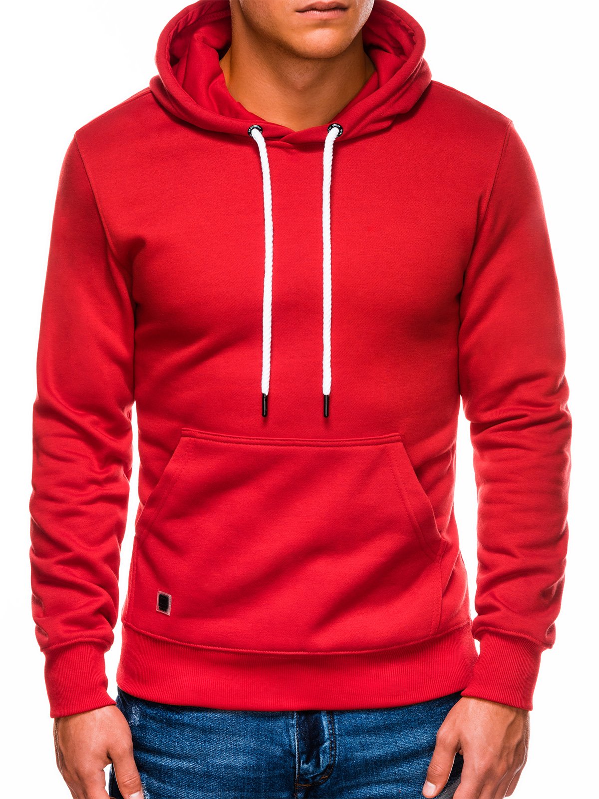Men's hooded sweatshirt B979 - red | MODONE wholesale - Clothing For Men