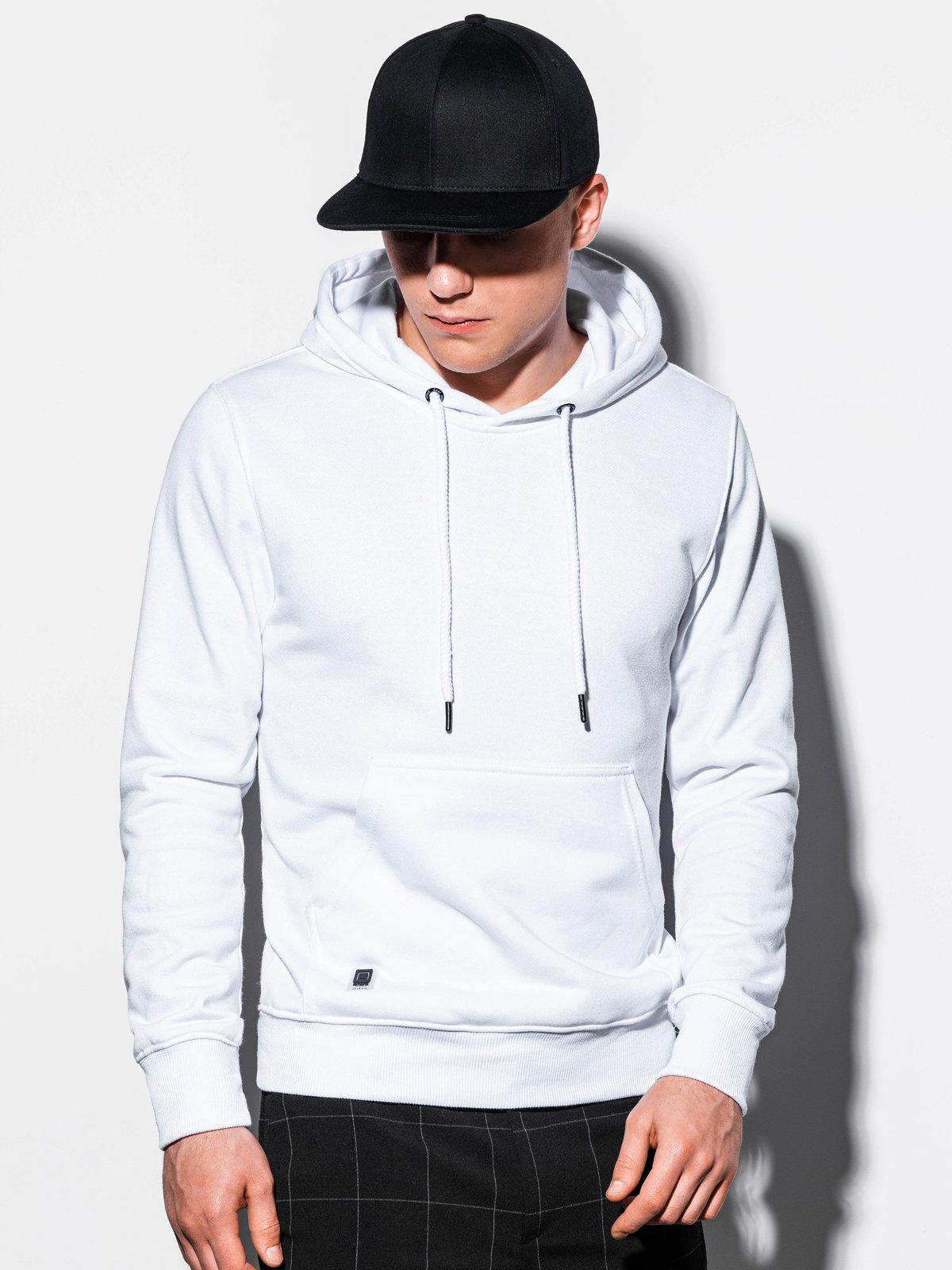 Men's hooded sweatshirt B979 - white | MODONE wholesale - Clothing For Men