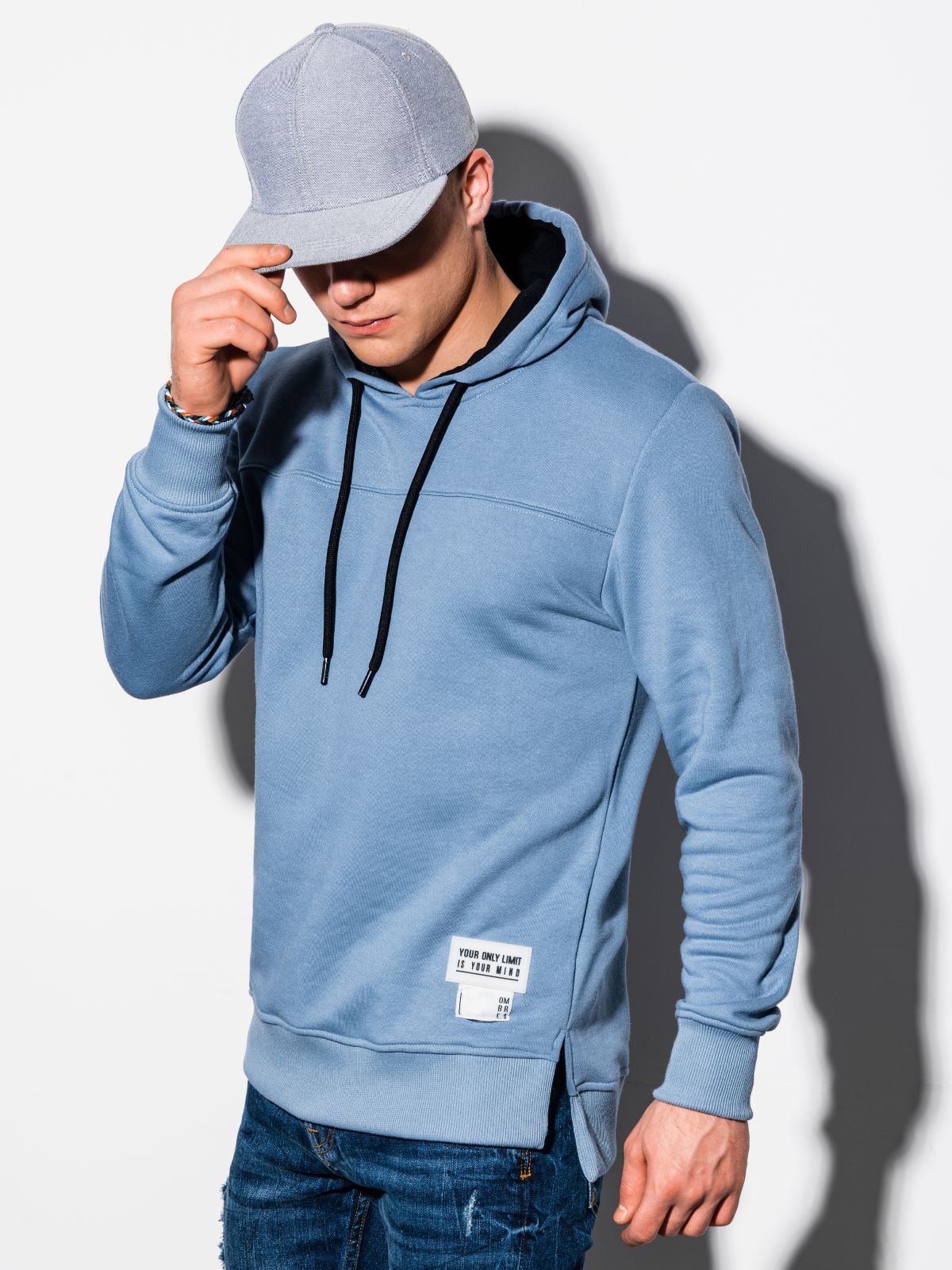 DENIM SWEATSHIRT - Light blue