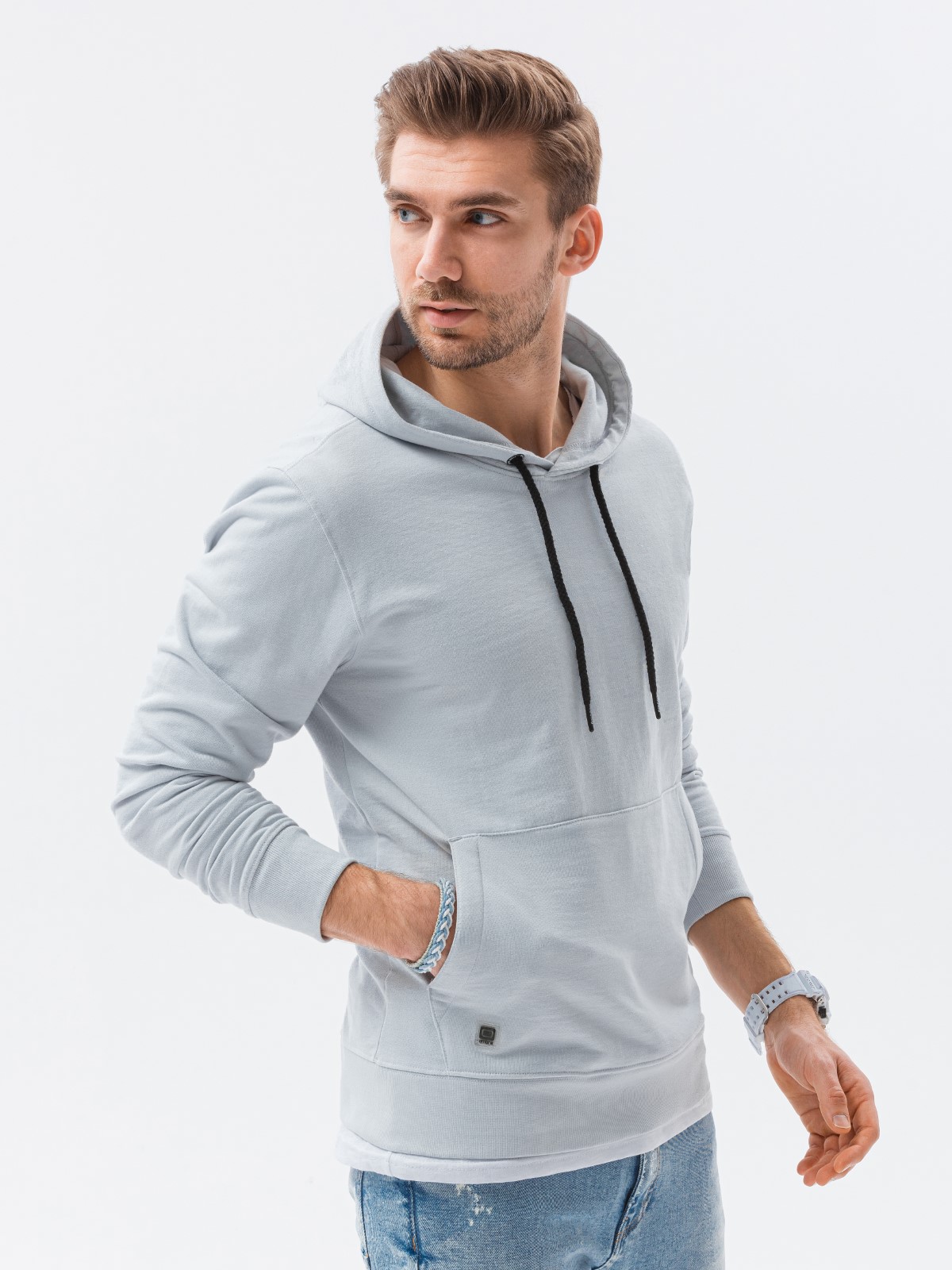 Light grey sale hooded sweatshirt