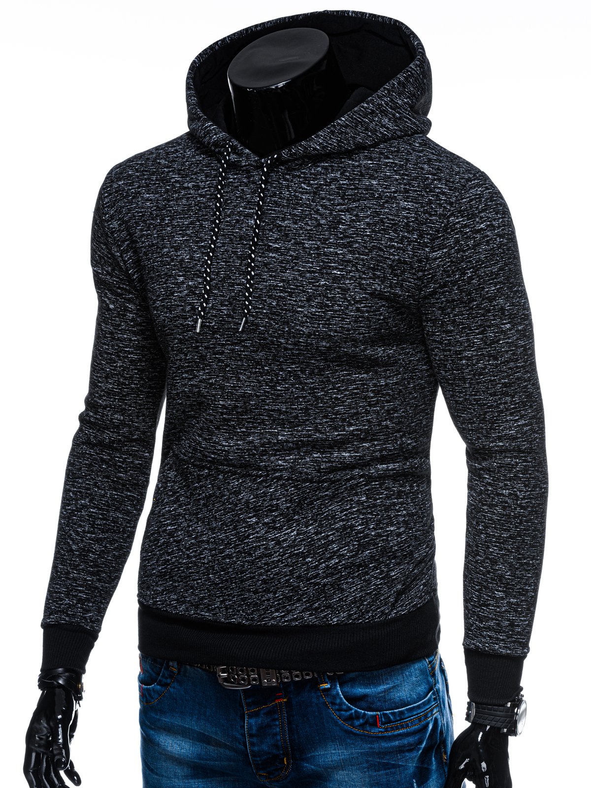 Men's hoodie B1199 - black | MODONE wholesale - Clothing For Men