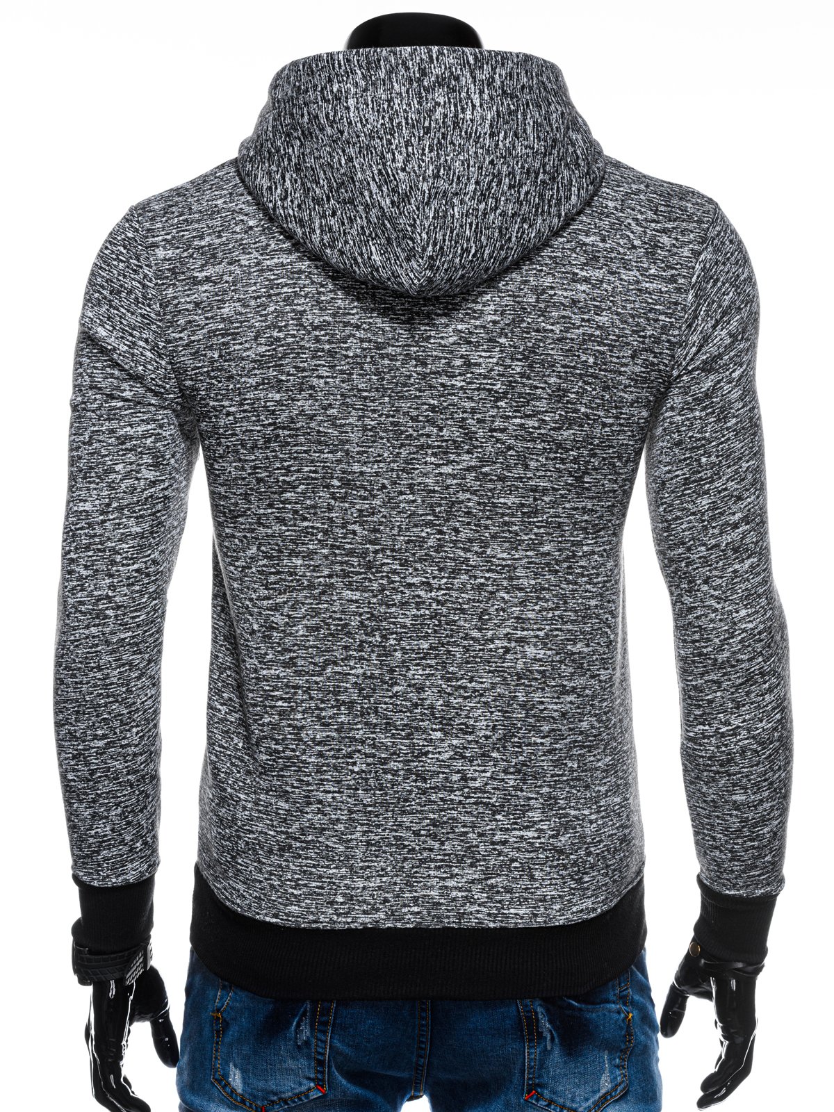 Men's hoodie B1199 - dark grey | MODONE wholesale - Clothing For Men