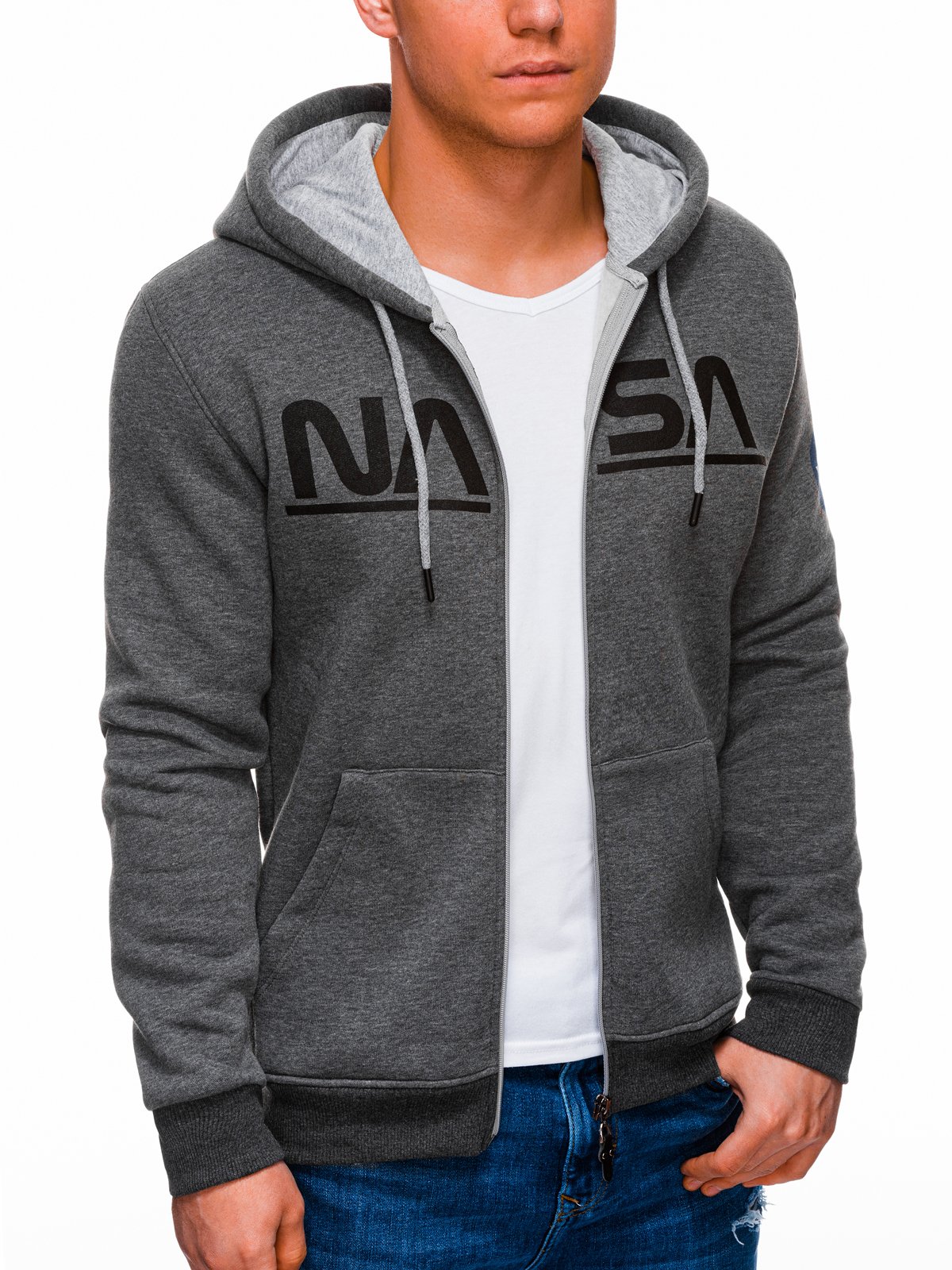 Nike Hoodie - Tech Fleece Dark grey melange, Unisex