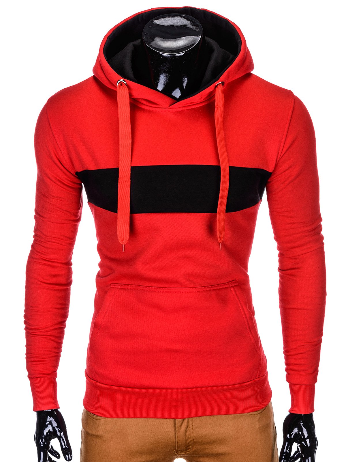 Men's hoodie B814 - red | MODONE wholesale - Clothing For Men