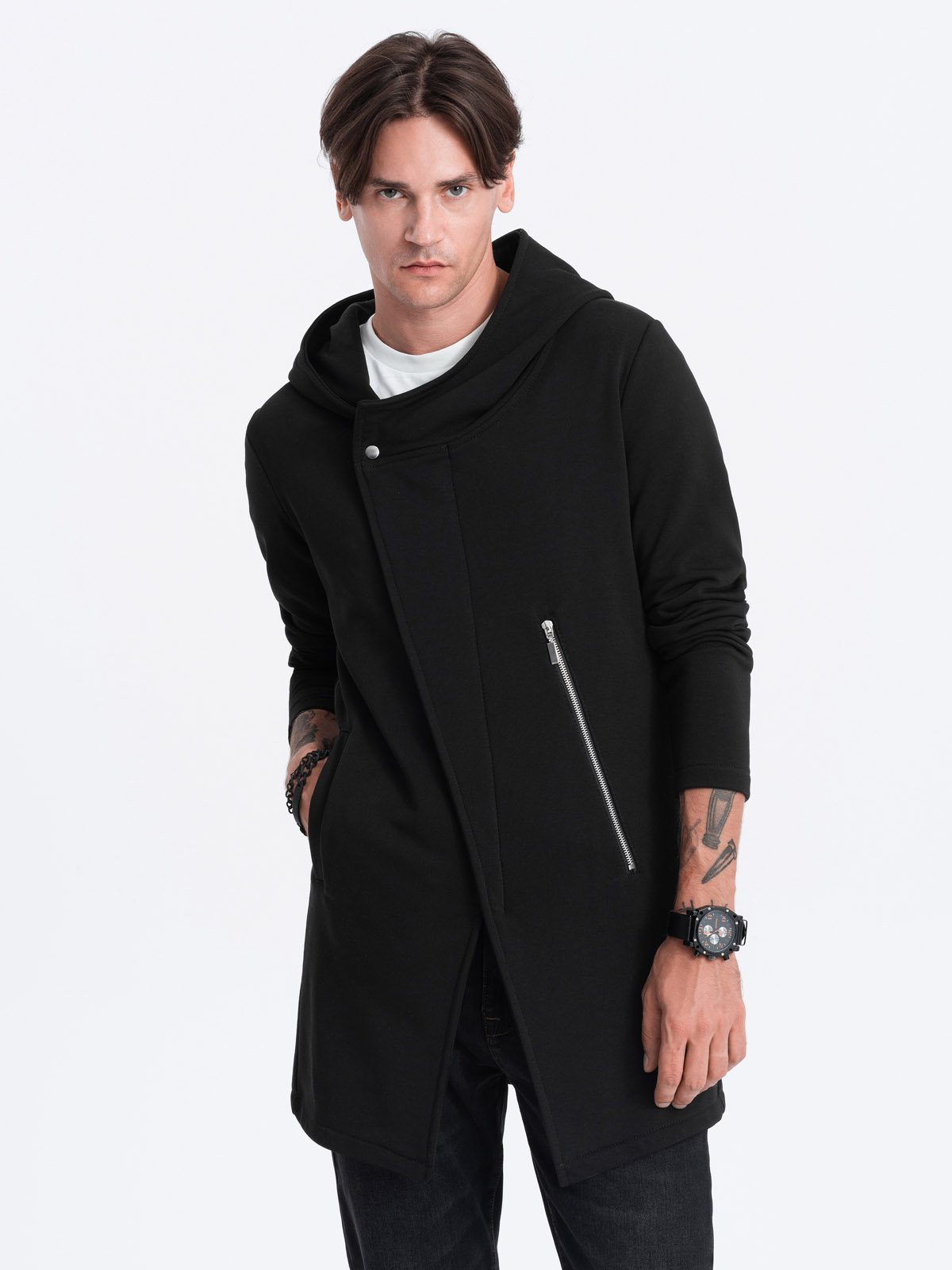 Men's hoodie with zipper b668 HUGO - black | MODONE wholesale ...
