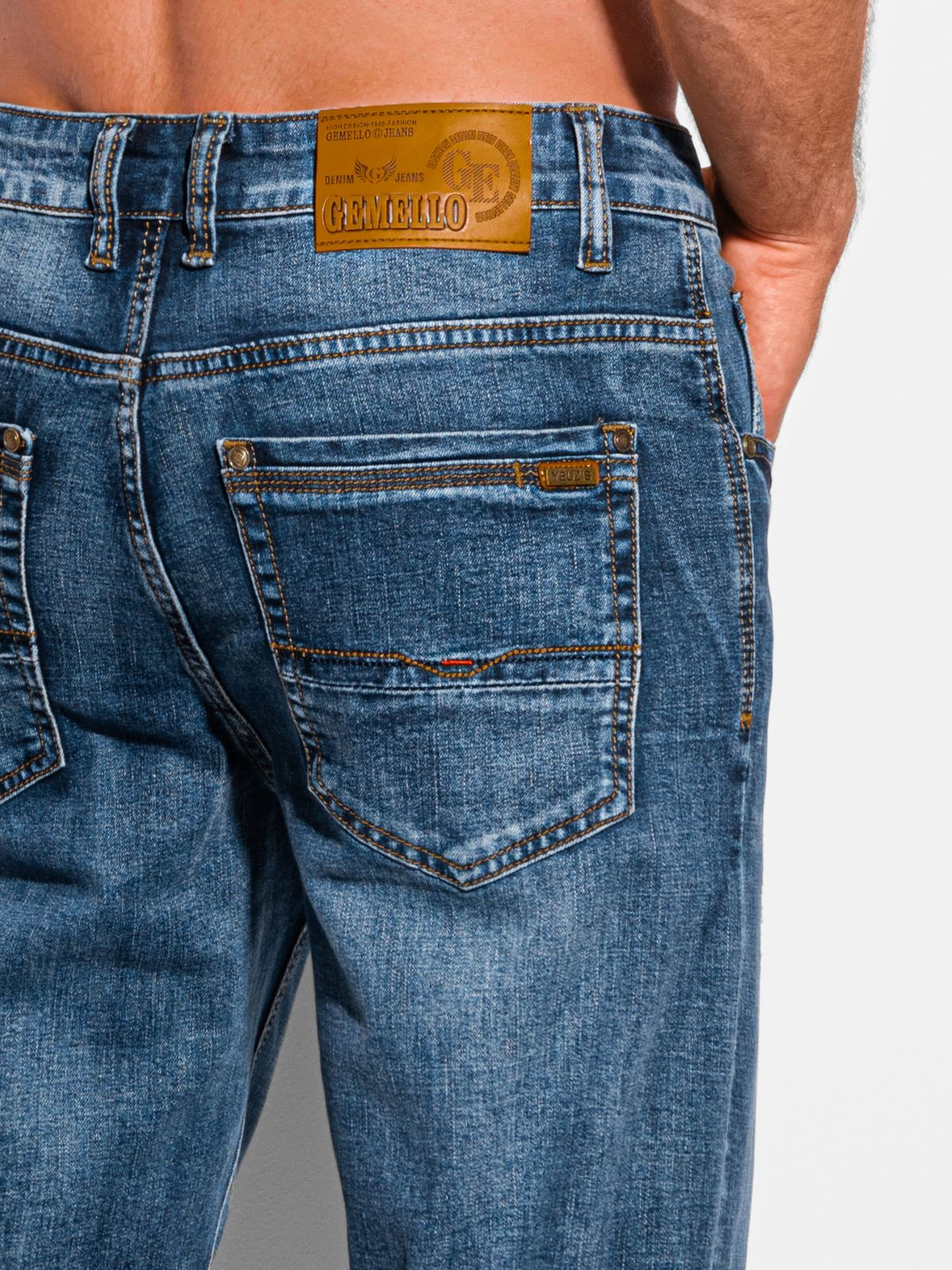 Mens Jeans P1102 Blue Modone Wholesale Clothing For Men 