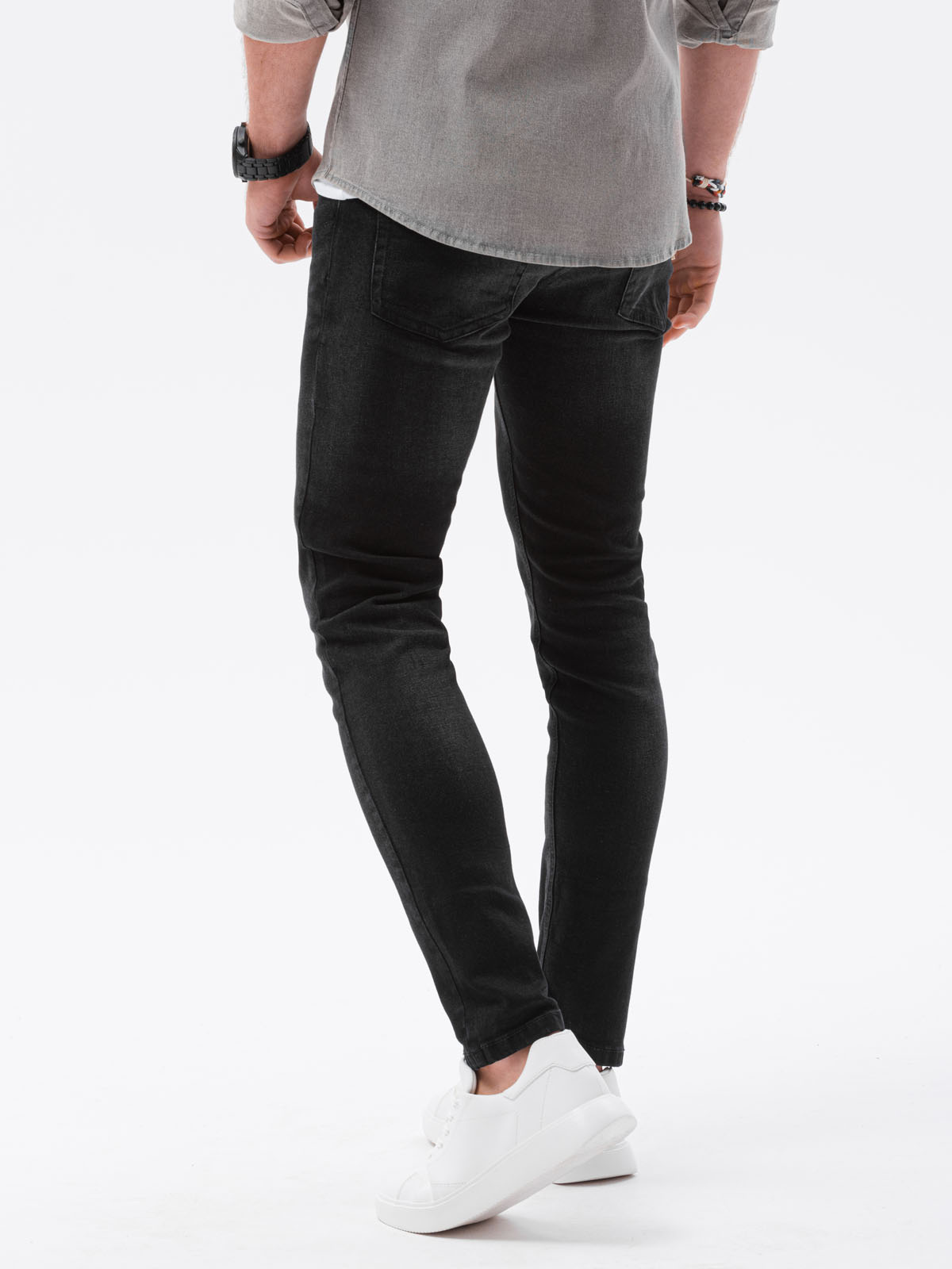 Men's jeans black P1023 MODONE wholesale Clothing For Men