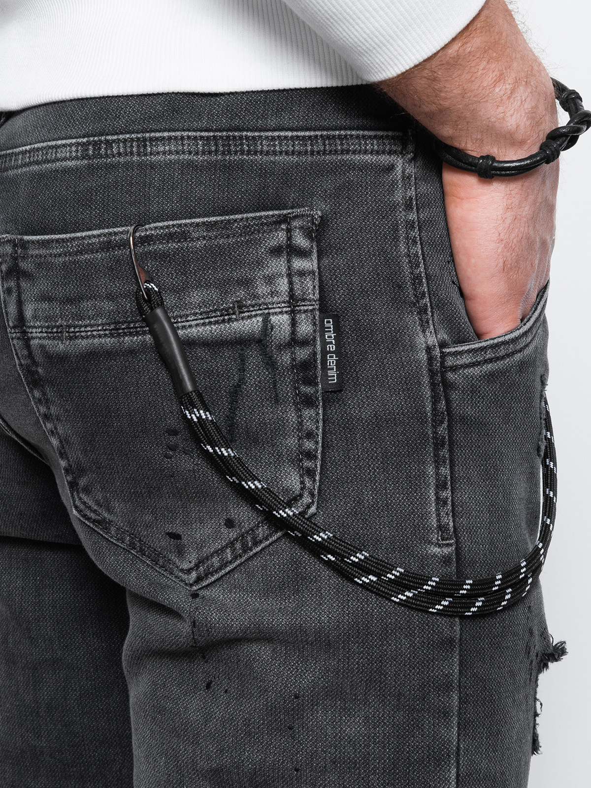 mens jeans dark grey