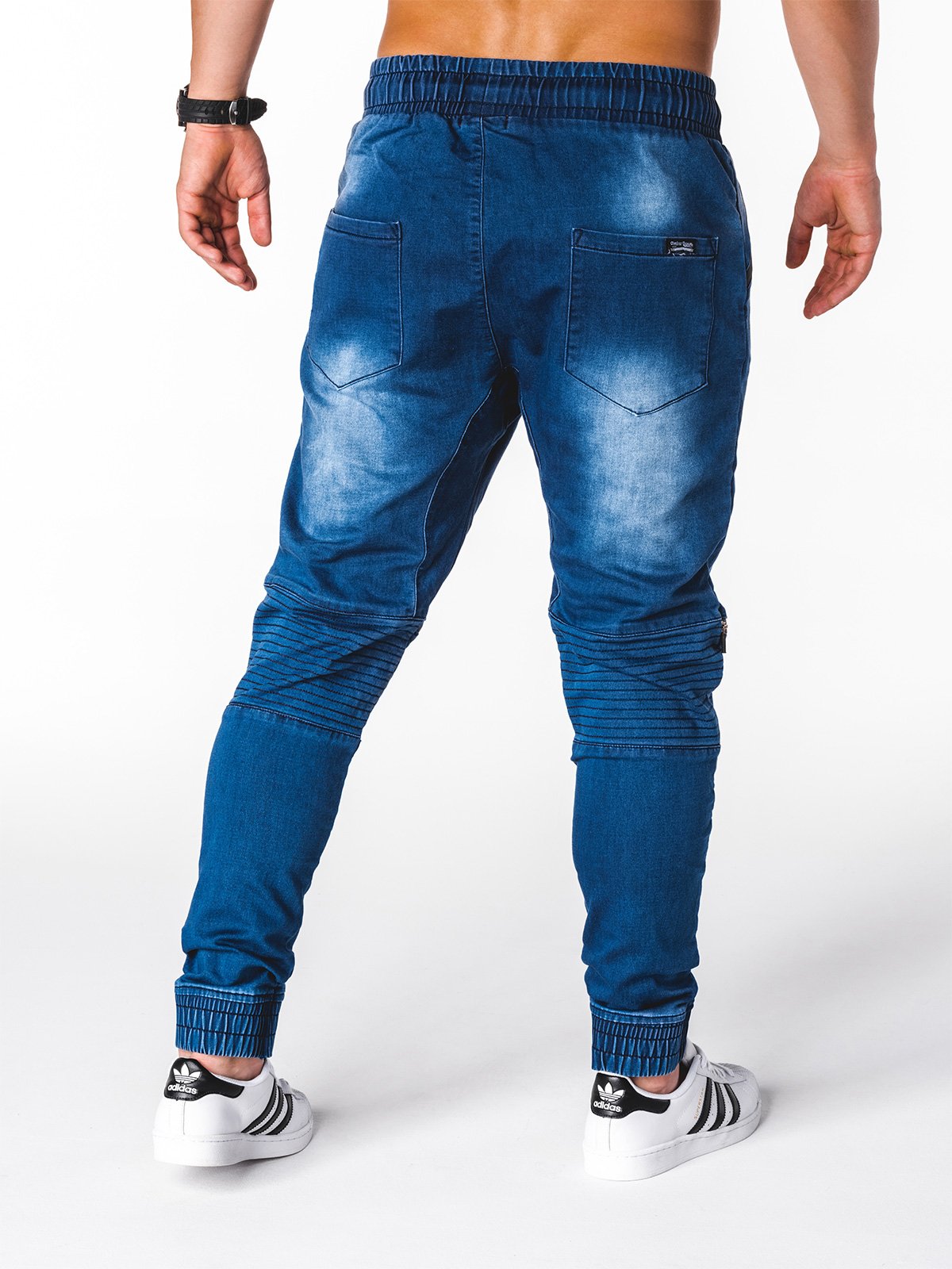 Men's pants joggers - blue P886  MODONE wholesale - Clothing For Men