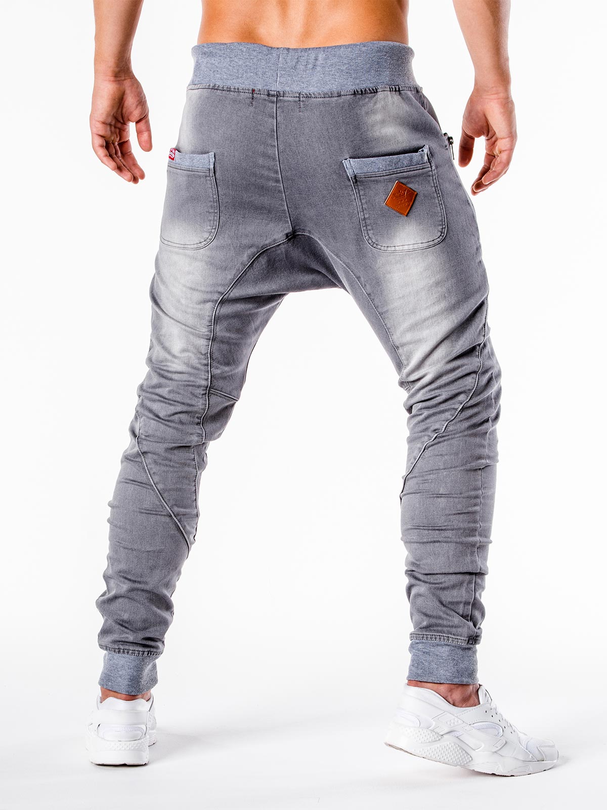 Men's jeans joggers grey P198 MODONE wholesale Clothing For Men