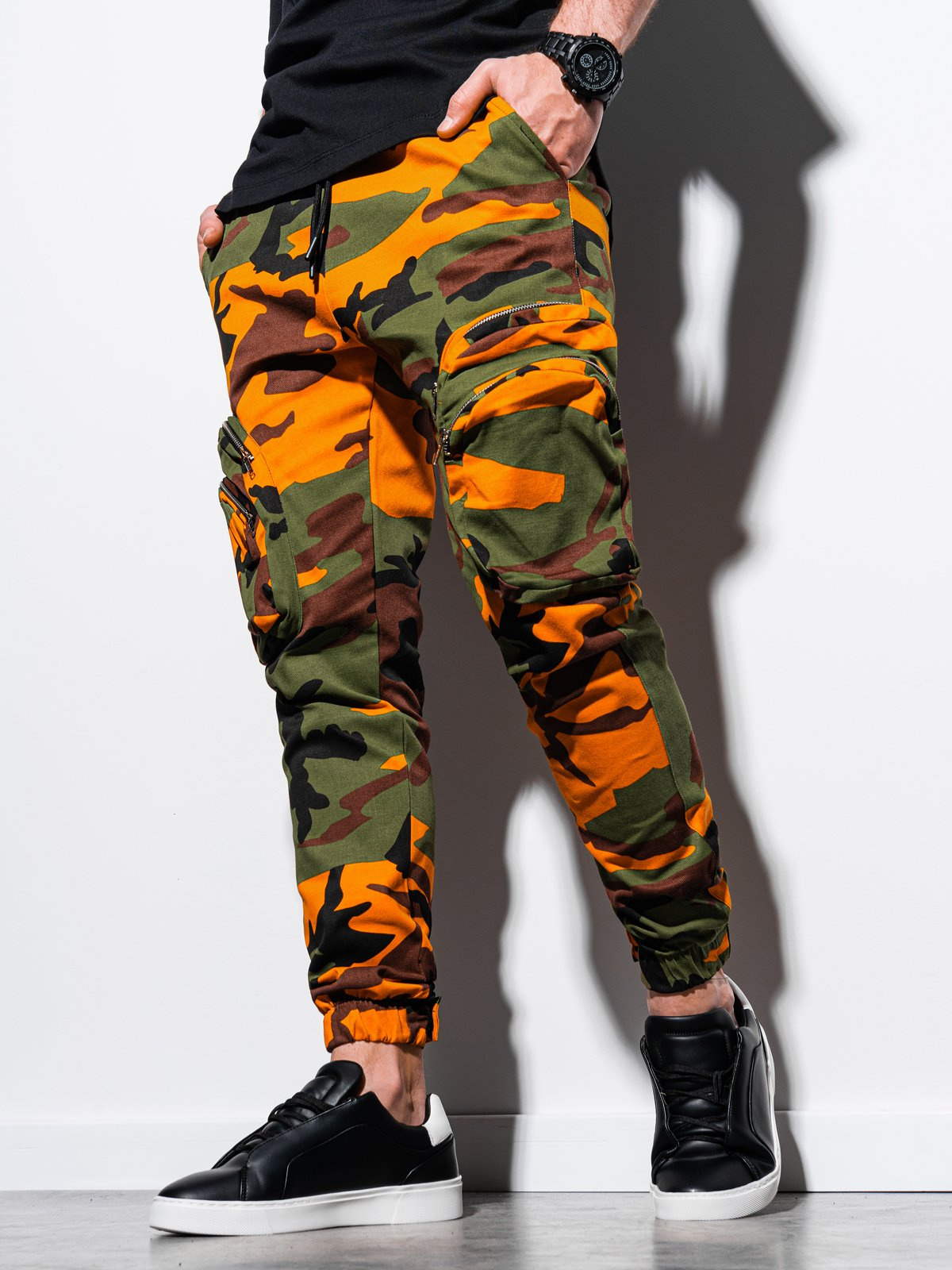 camo green joggers