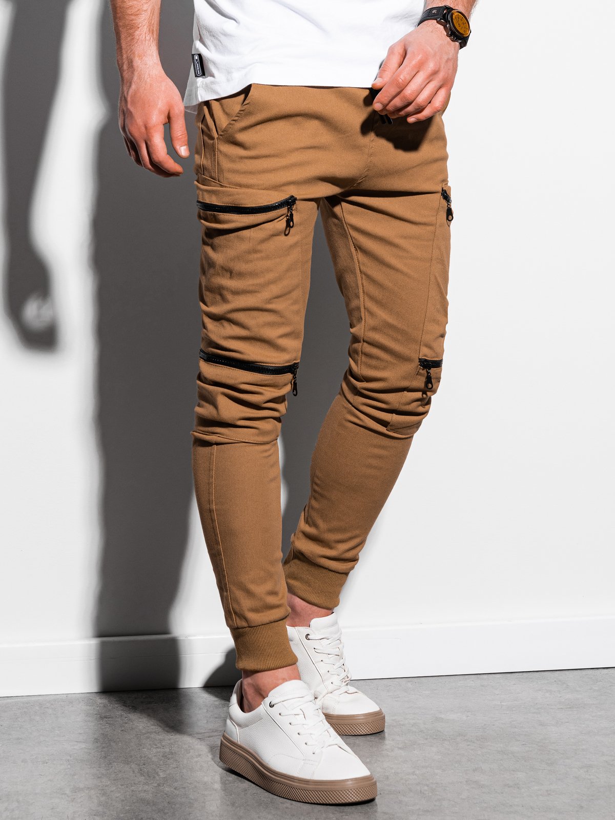 Jogger pant homme camel