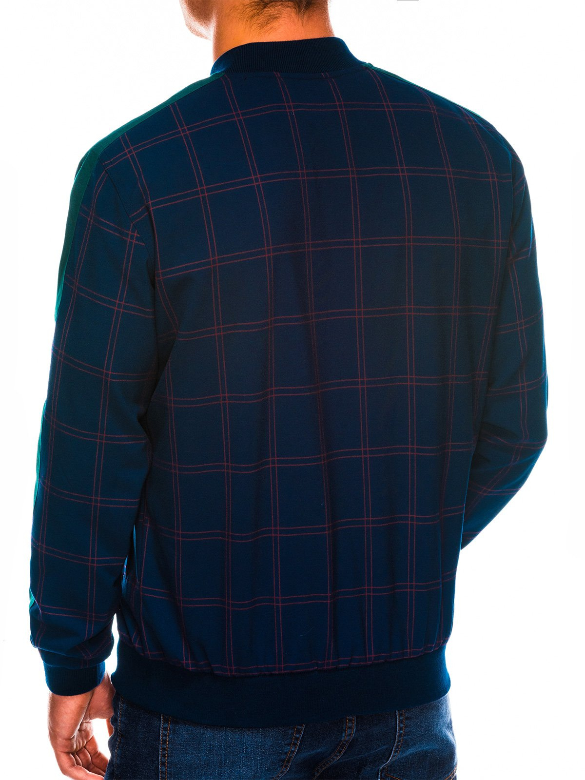 checkered bomber jacket mens