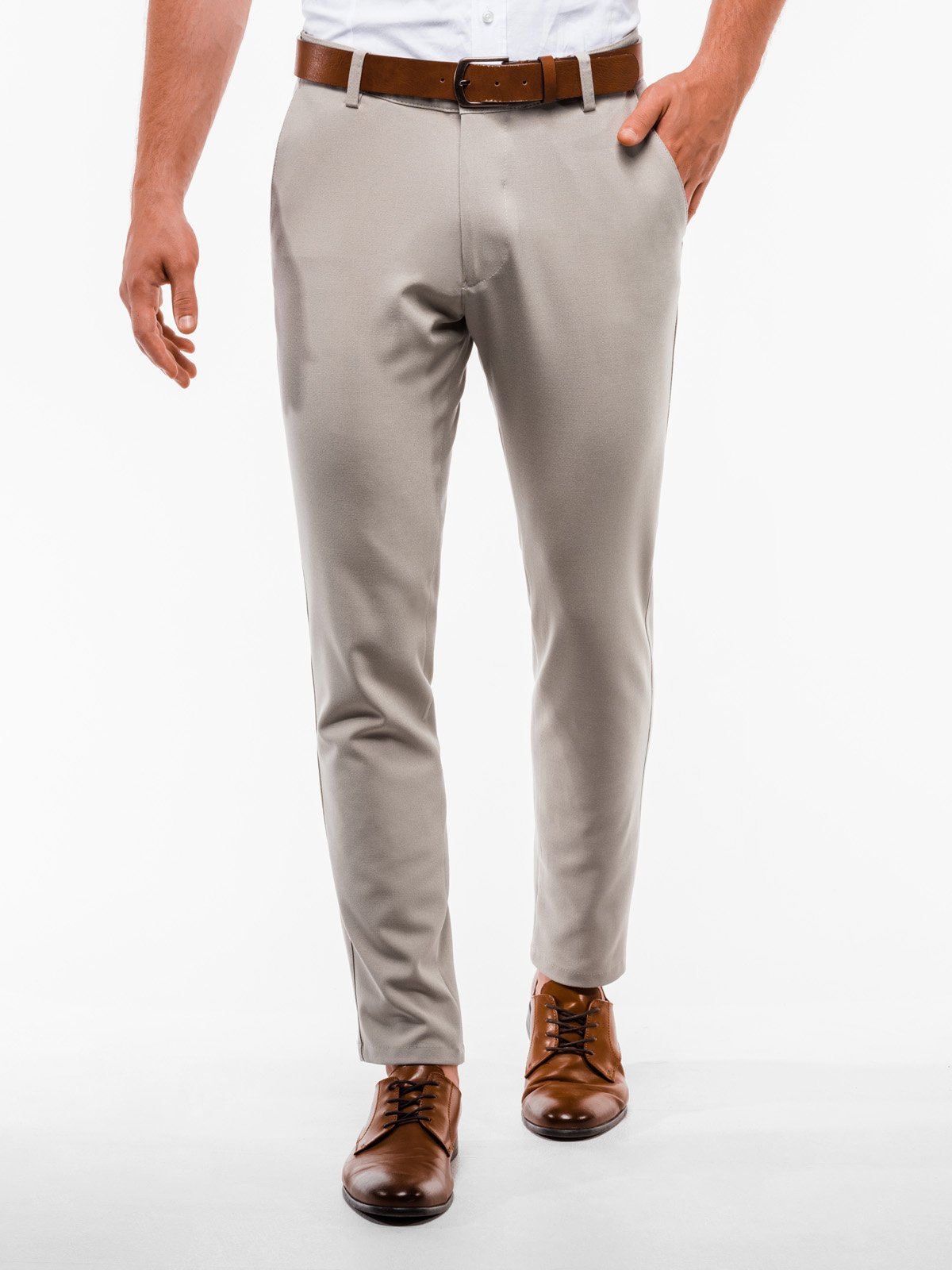 Men's pants chinos P832 - beige | MODONE wholesale - Clothing For Men