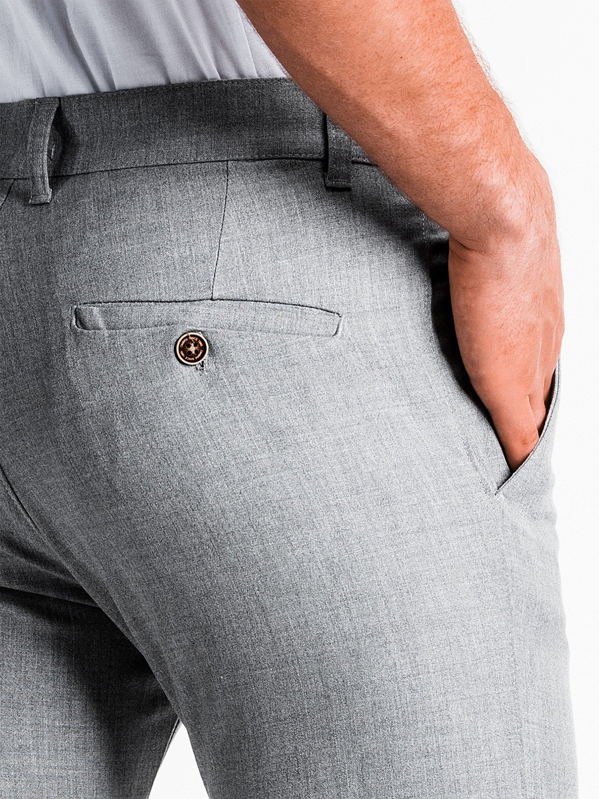 Men's pants chinos P832 light grey MODONE wholesale Clothing For Men