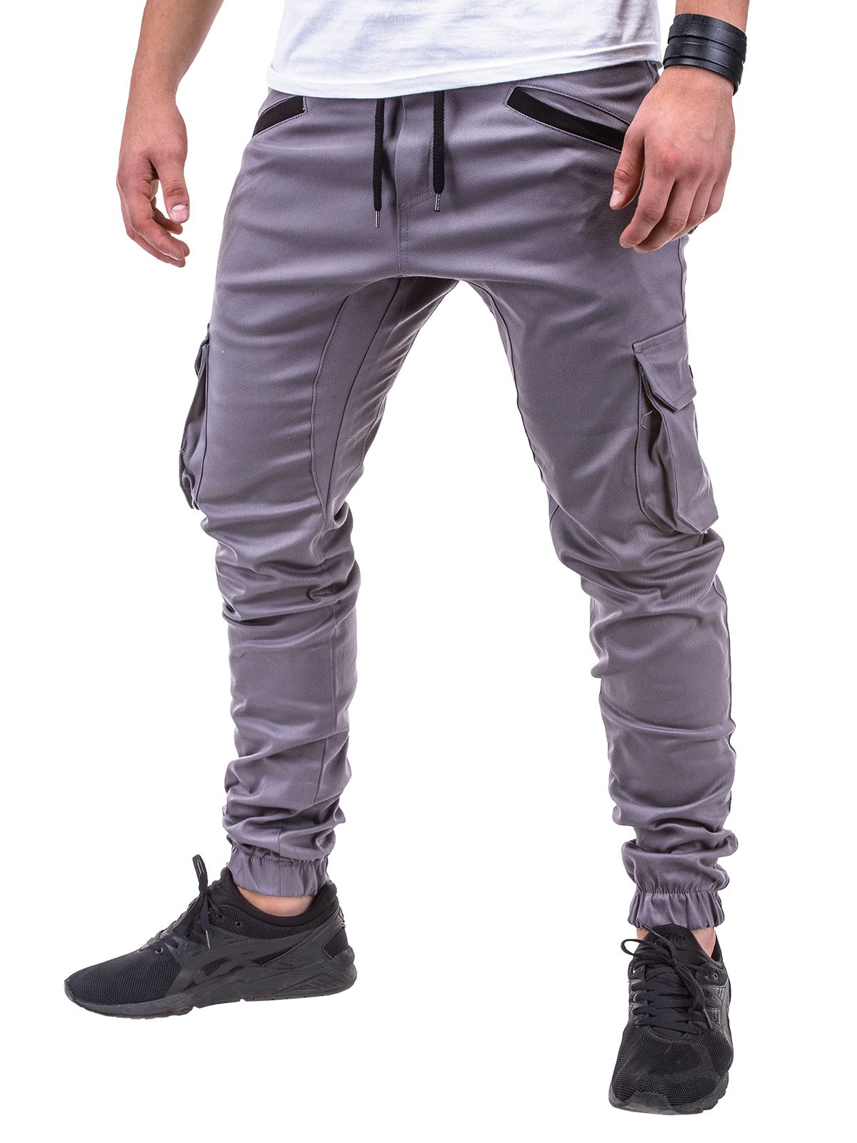 Men's pants joggers P388 - grey | MODONE wholesale - Clothing For Men