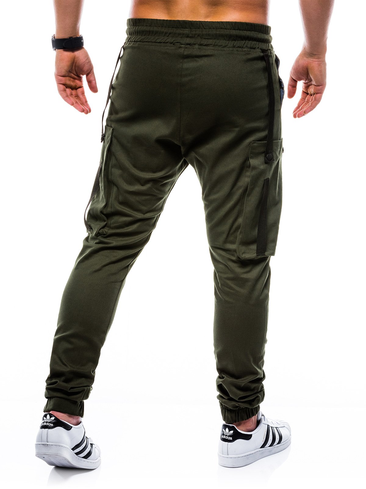 Men's pants joggers P671 - khaki | MODONE wholesale - Clothing For Men