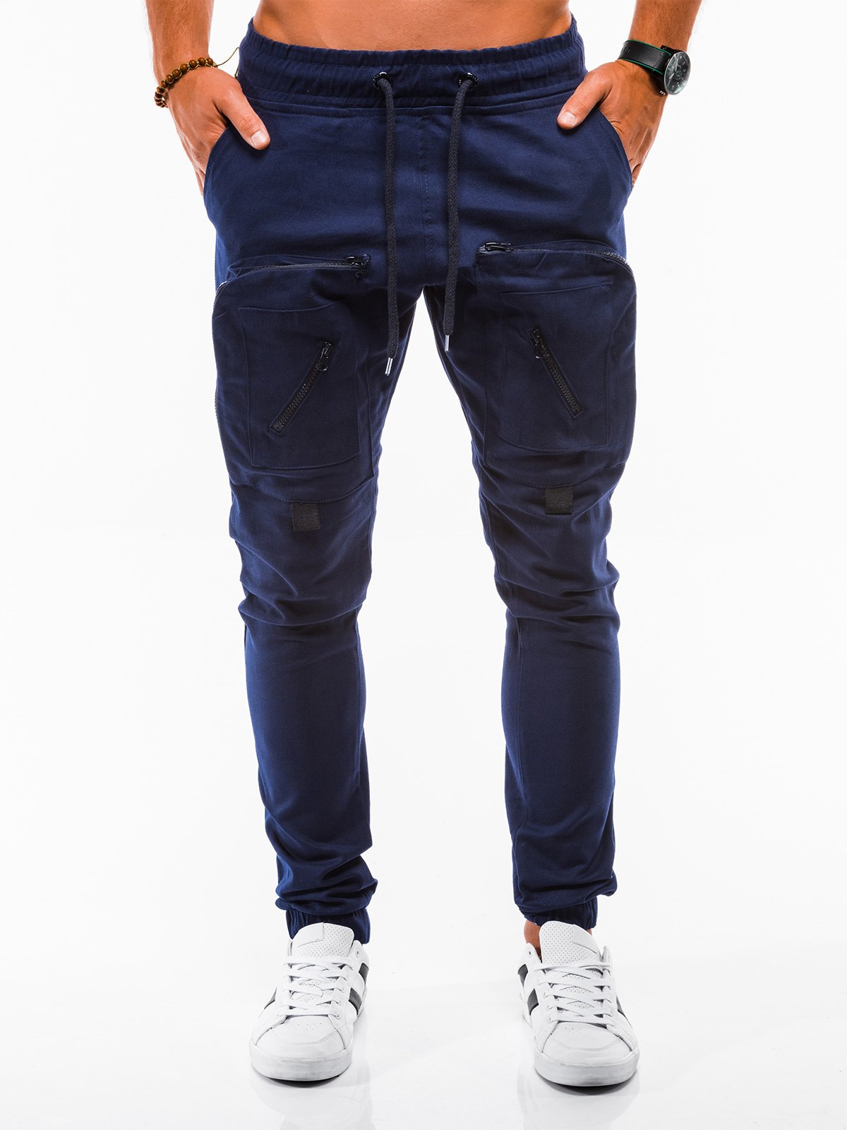 navy joggers mens