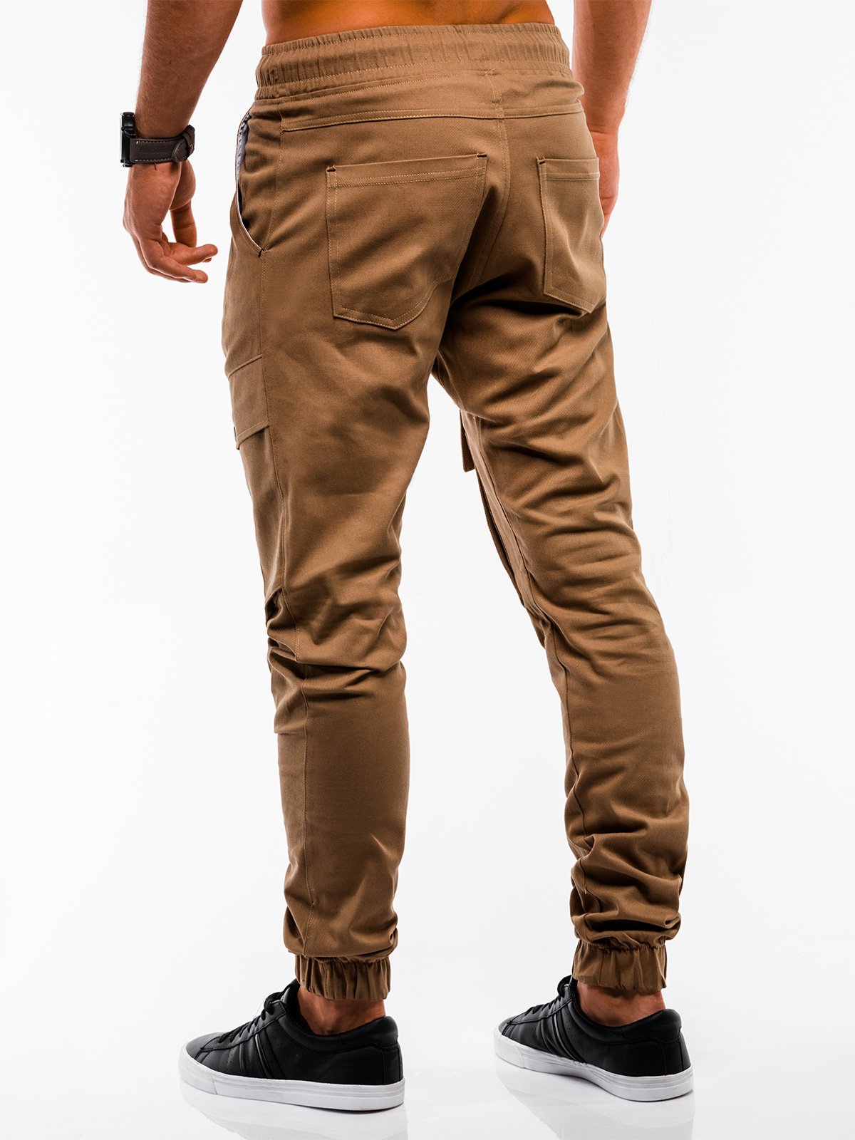 Men's pants joggers P707 - camel | MODONE wholesale - Clothing For Men