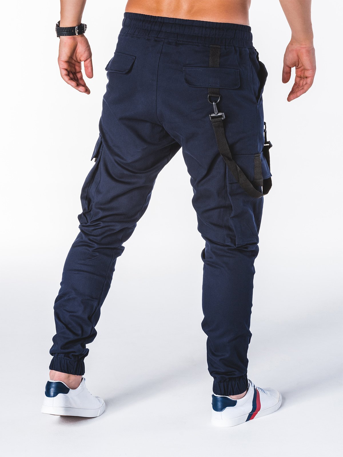 Men's pants joggers P716 - navy | MODONE wholesale - Clothing For Men