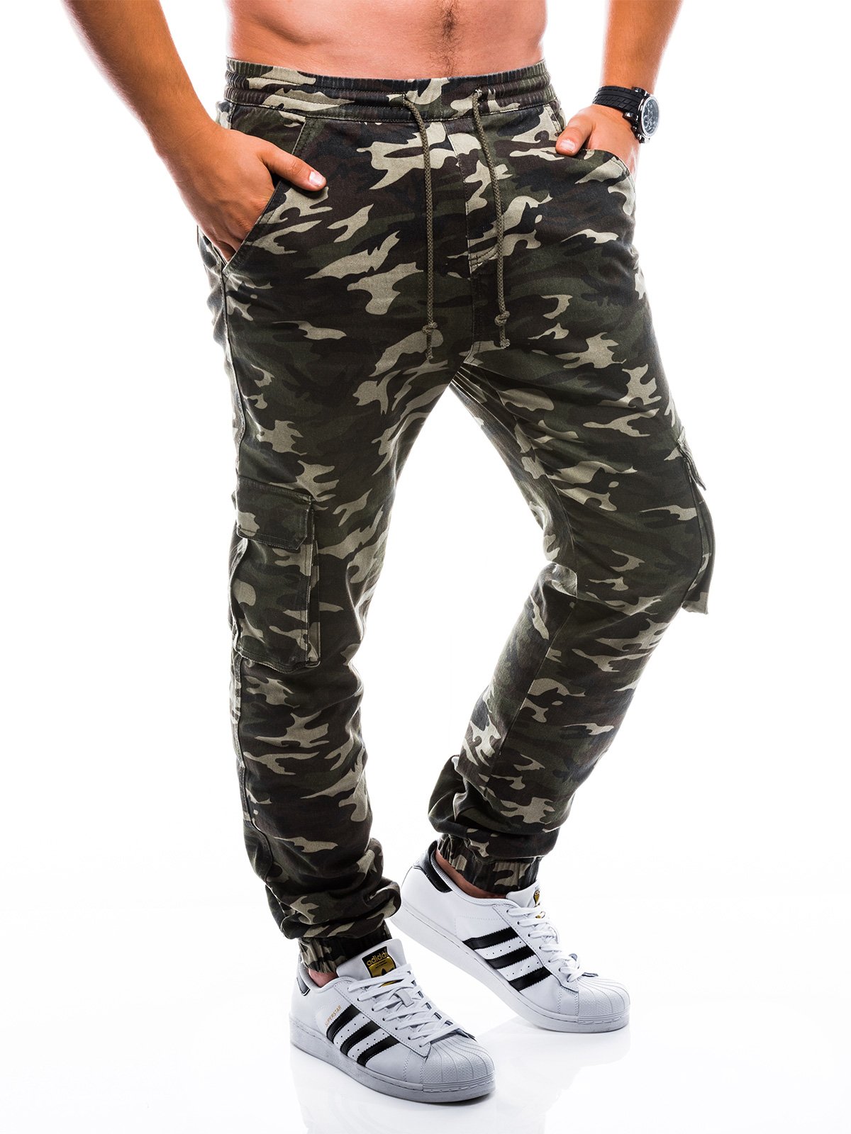 dark green joggers mens