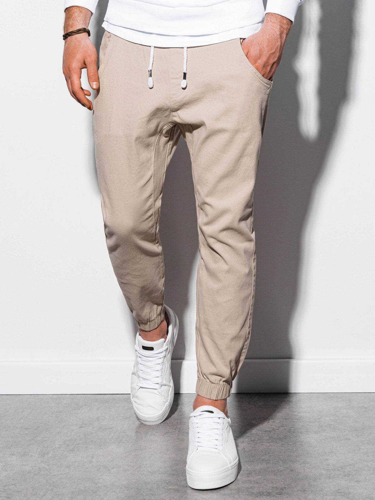 Men's pants joggers P885 - silver | MODONE wholesale - Clothing For Men