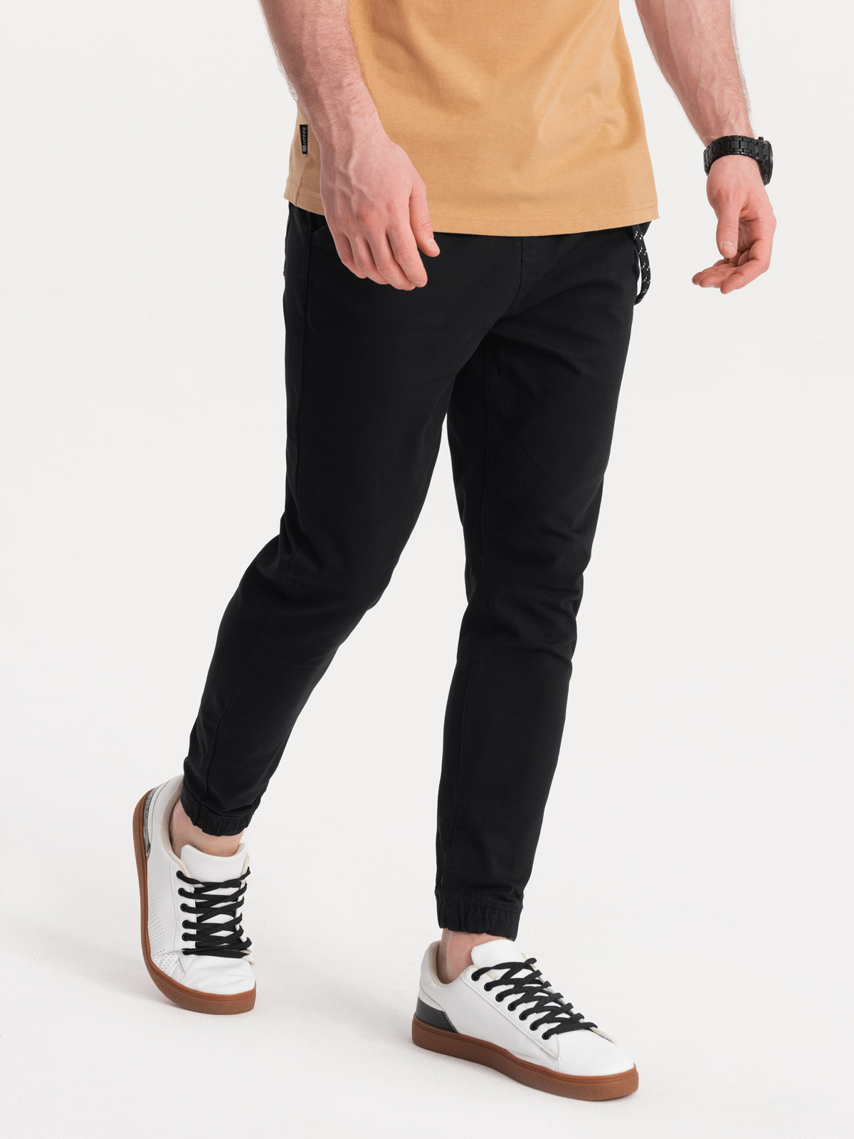Men's pants joggers P908 black MODONE wholesale Clothing For Men
