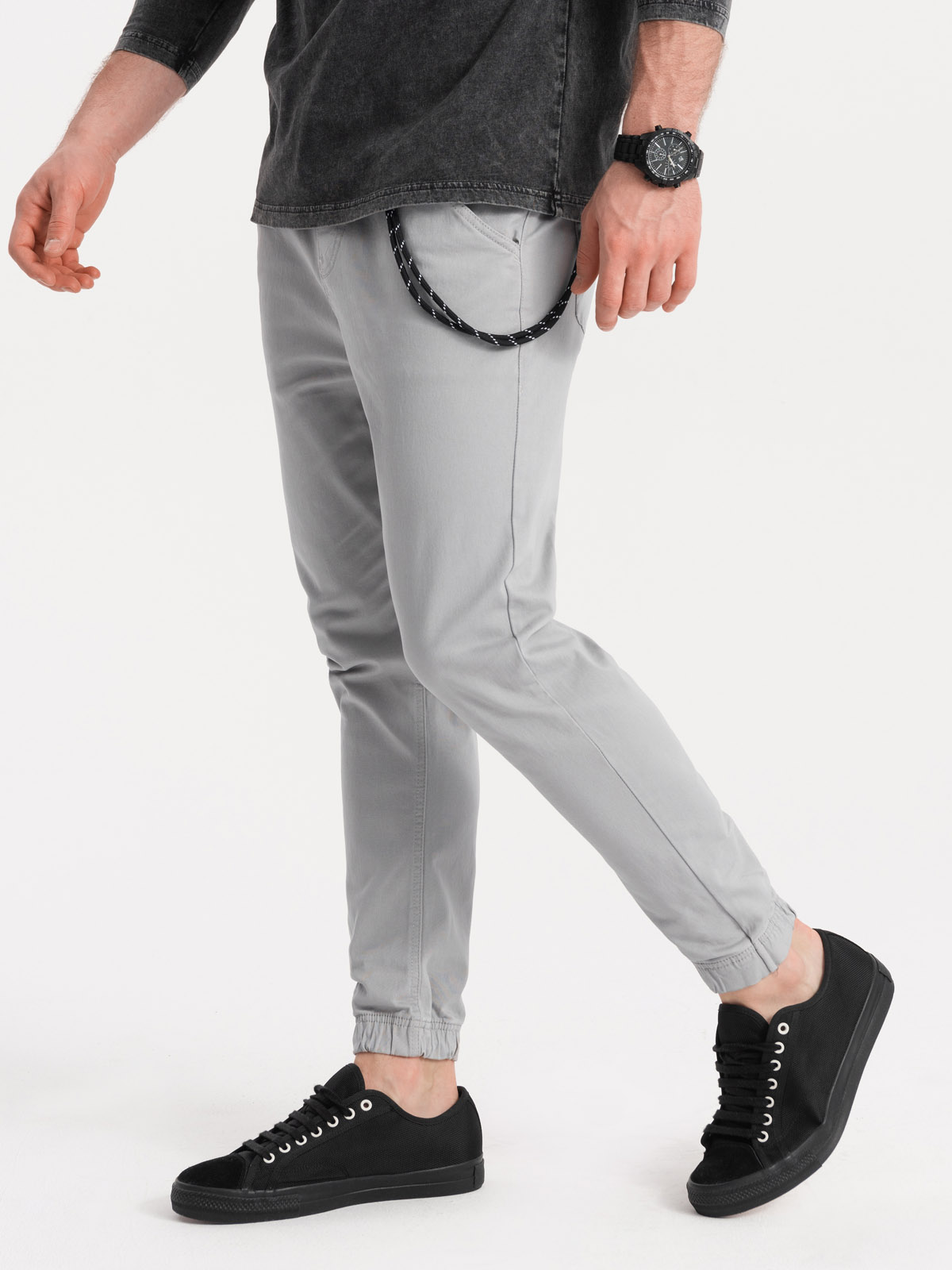 Men S Pants Joggers P908 Light Grey Modone Wholesale Clothing For Men