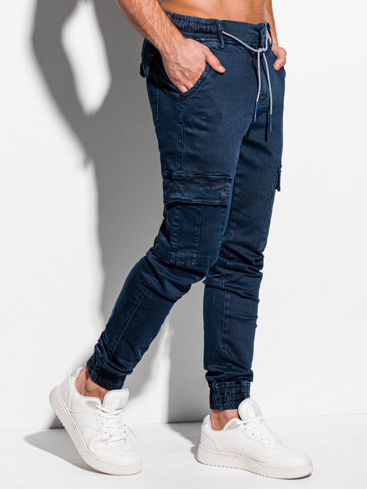 Men's pants joggers P983 - navy | MODONE wholesale - Clothing For Men