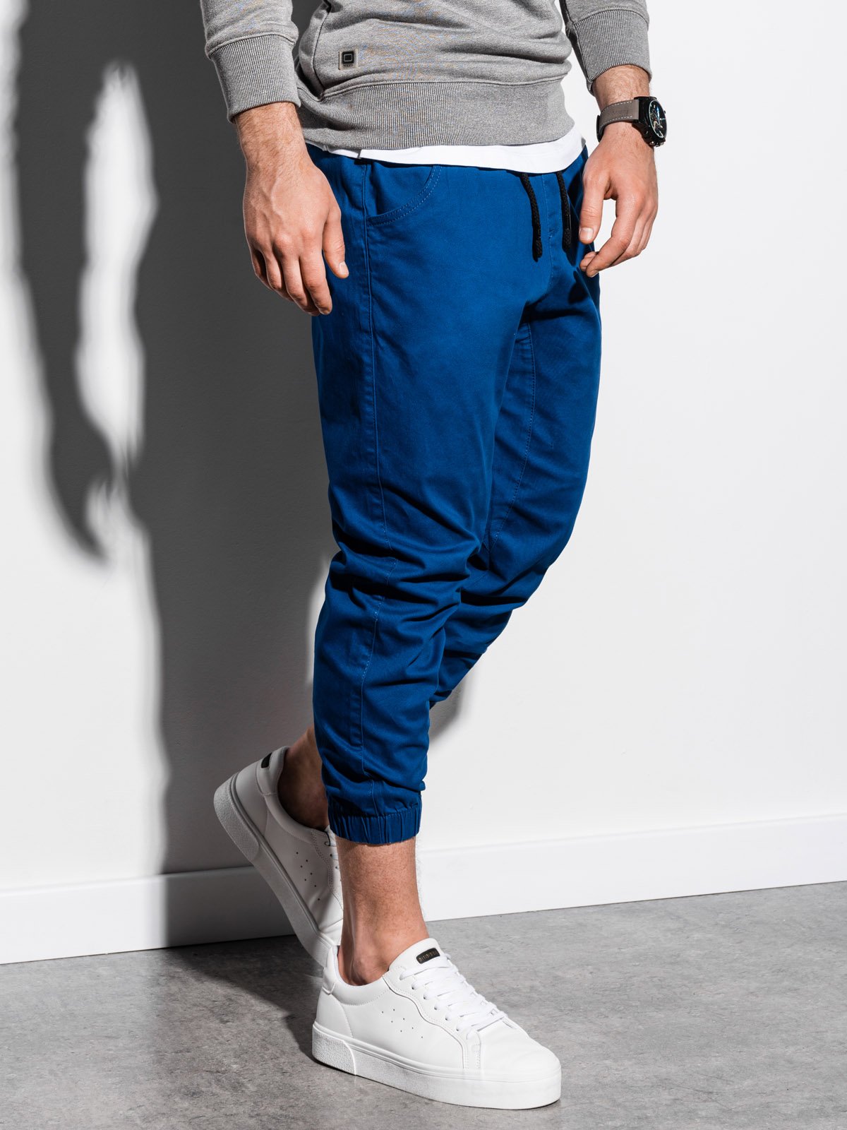 Men's sweatpants - light blue P949  MODONE wholesale - Clothing For Men