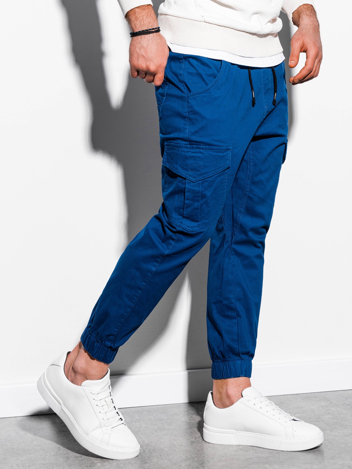 pants joggers - blue P886 | MODONE wholesale - Clothing For Men