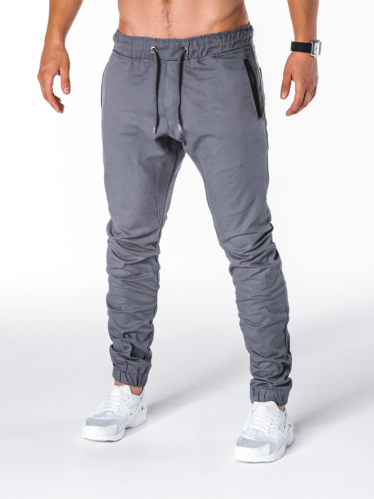 Men's pants joggers - grey P713 | MODONE wholesale - Clothing For Men