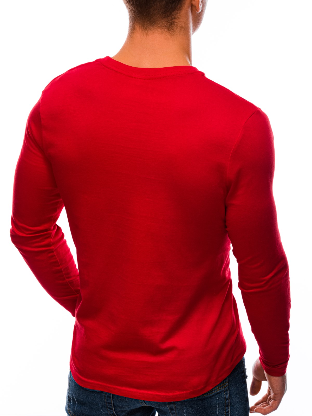 red long sleeve shirt mens