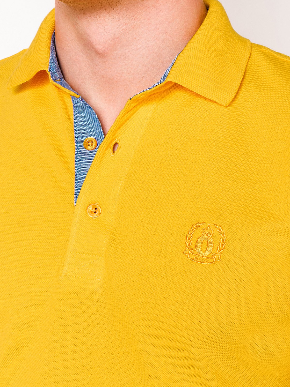 Men's plain polo shirt S837 - yellow | MODONE wholesale - Clothing For Men