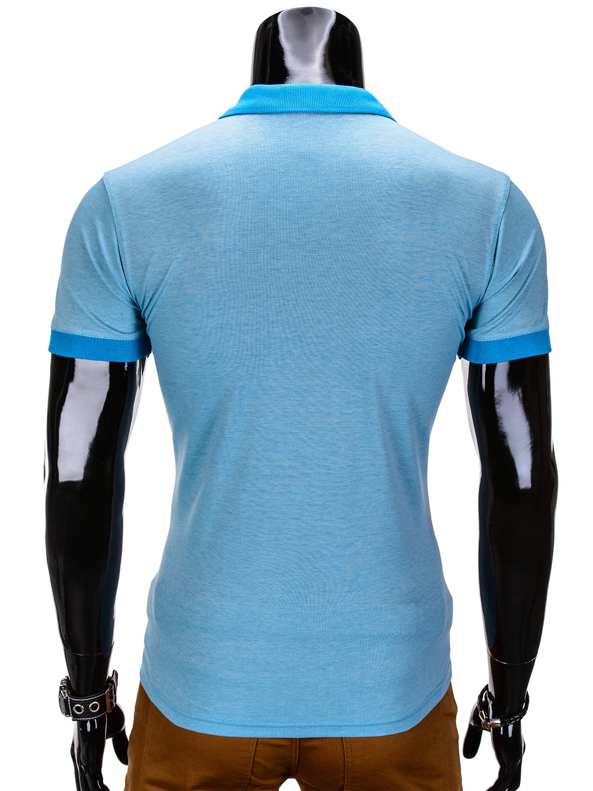 Men's plain polo shirt S847 - light blue | MODONE wholesale - Clothing