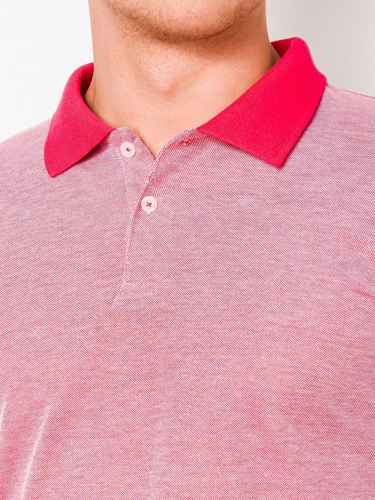 Men's plain polo shirt S847 - pink | MODONE wholesale - Clothing For Men