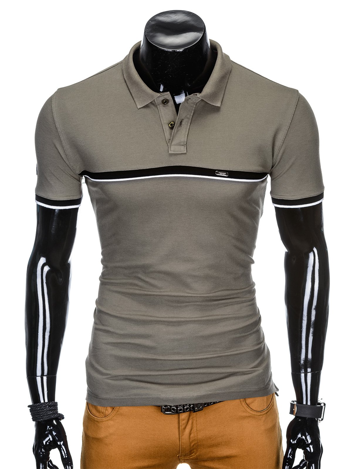 Men's plain polo shirt S881 - khaki | MODONE wholesale - Clothing For Men