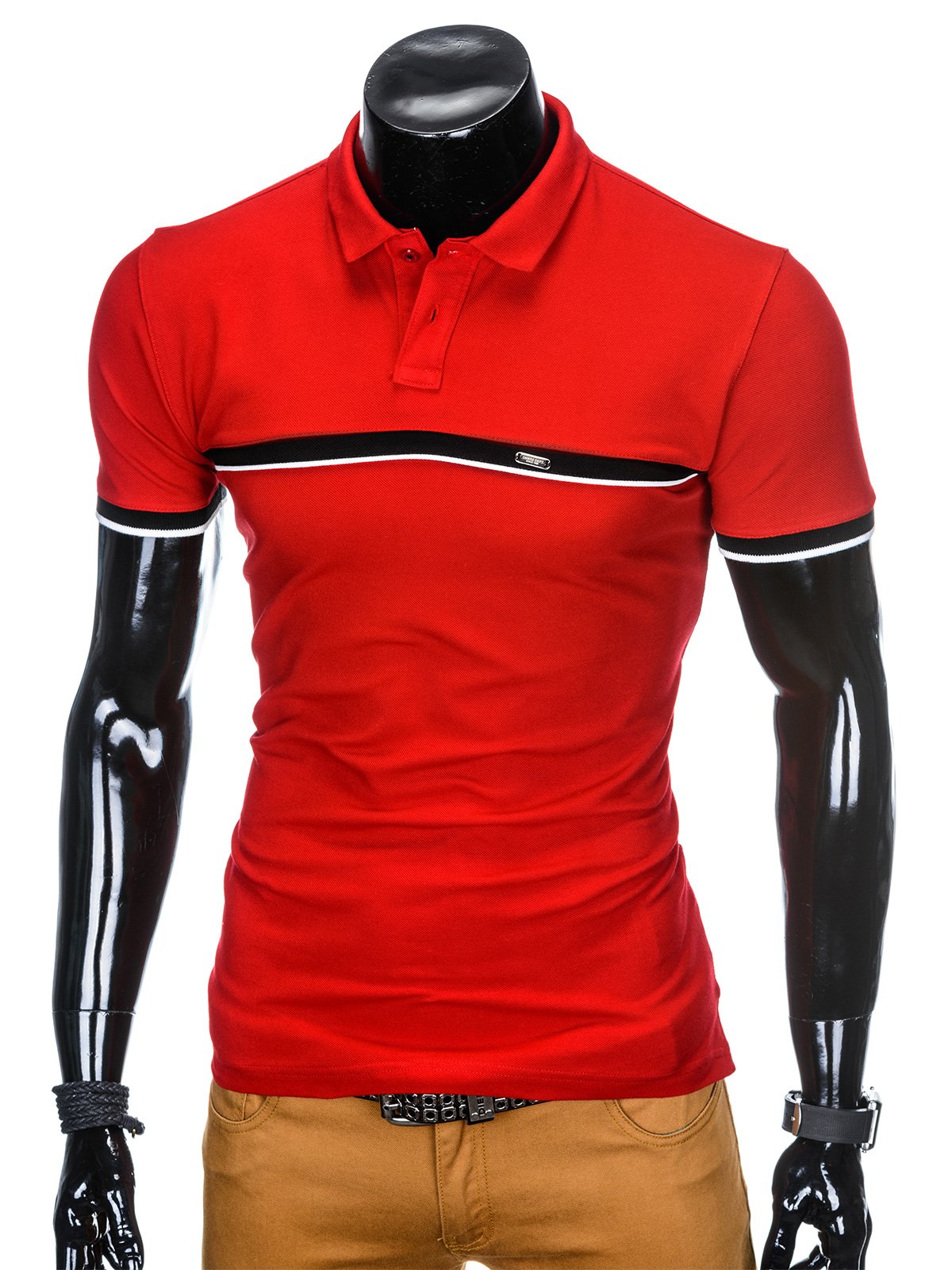 Men's plain polo shirt S881 - red | MODONE wholesale - Clothing For Men