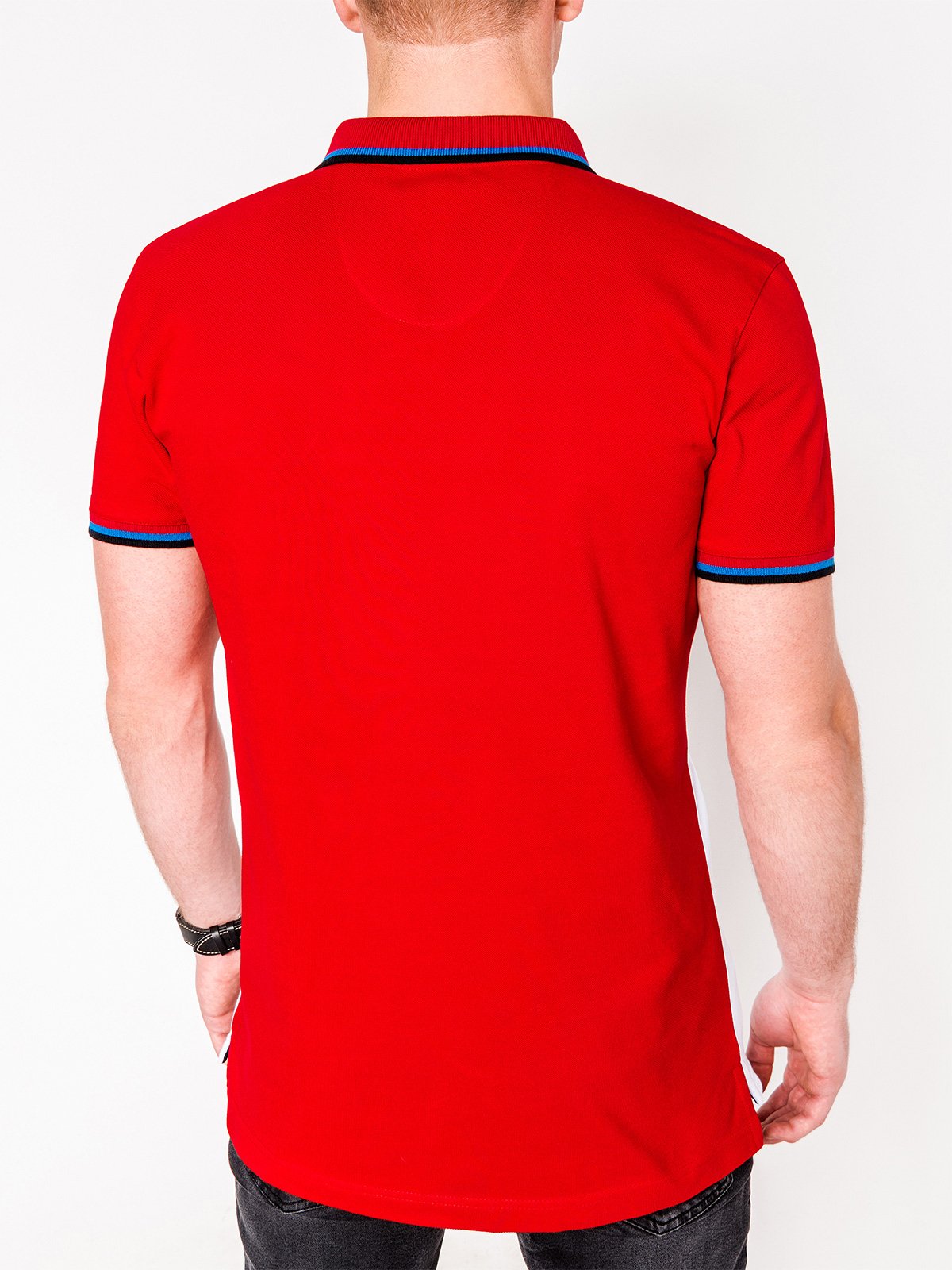 Men's plain polo shirt S913 - red | MODONE wholesale - Clothing For Men