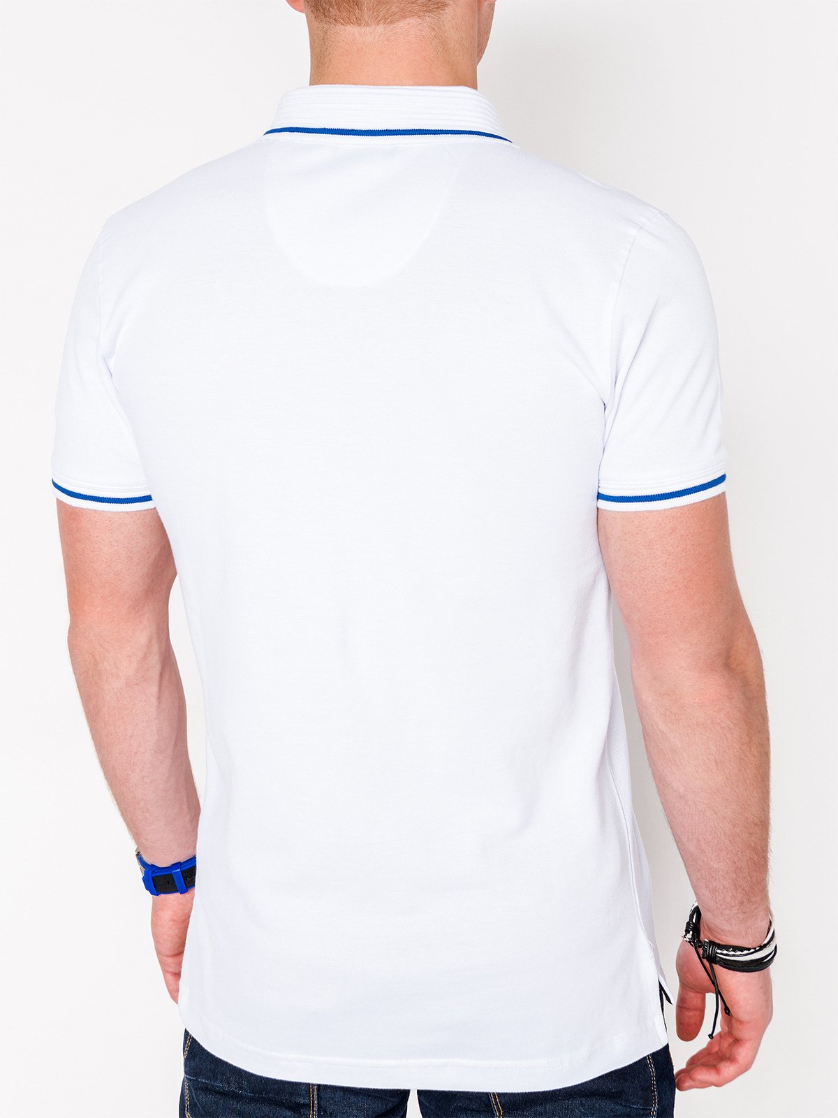Men's plain polo shirt - white S920 | MODONE wholesale - Clothing For Men
