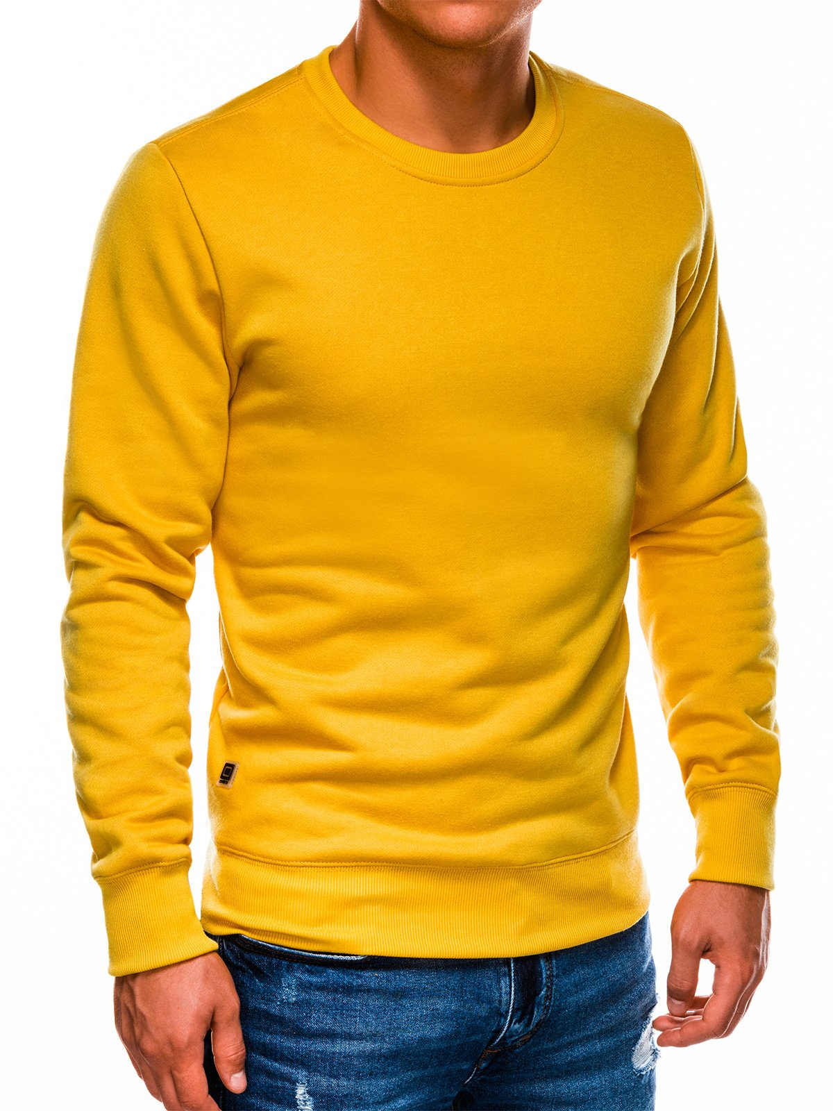 Yellow deals plain sweatshirt