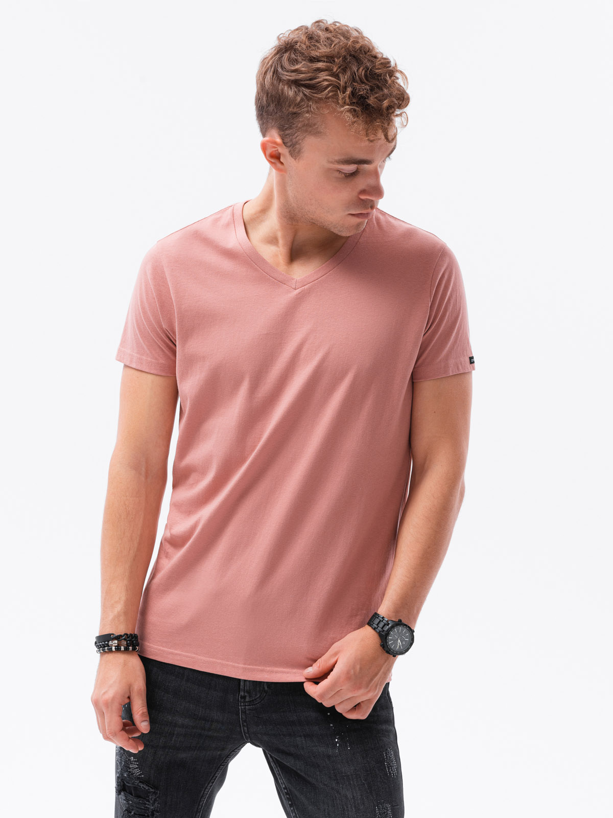 plain coral t shirt