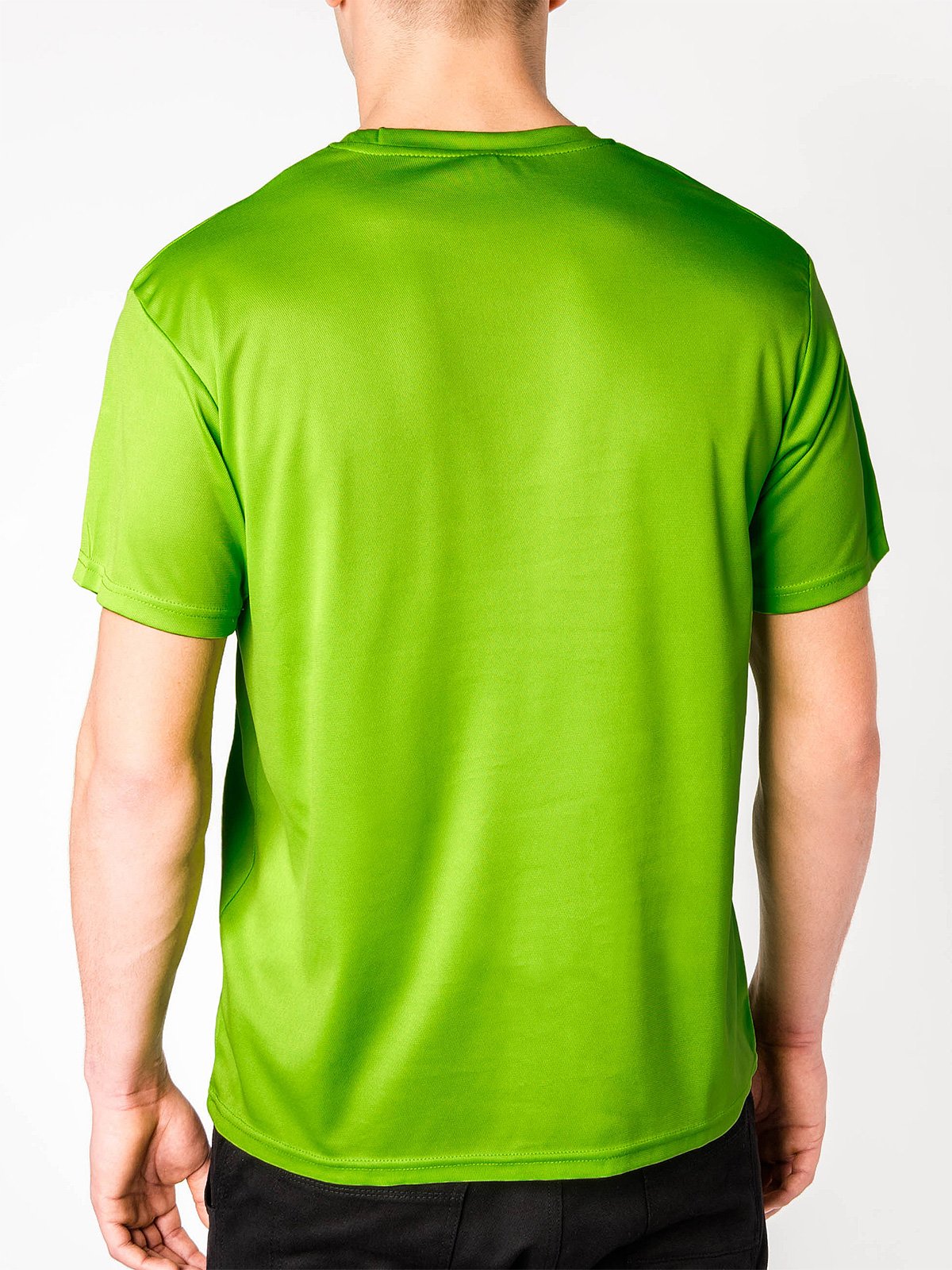 Men's plain t-shirt S883 - lime green | MODONE wholesale - Clothing For Men