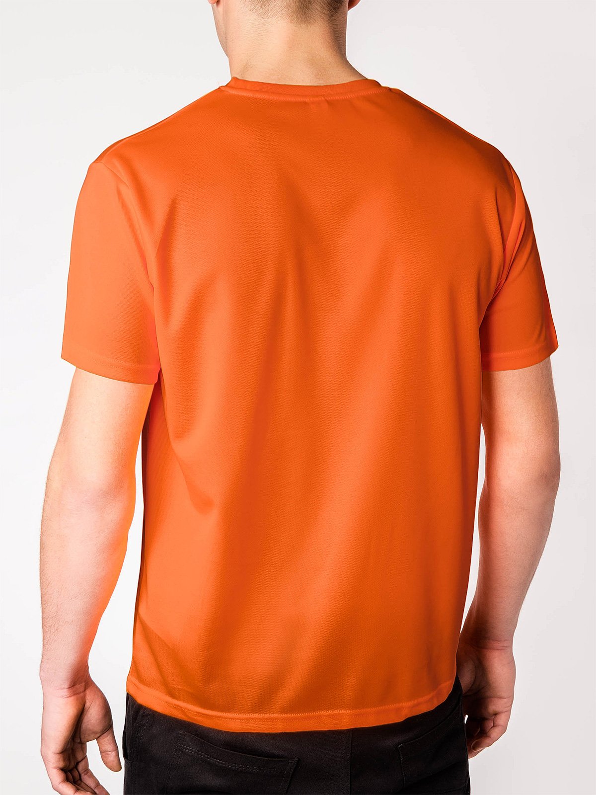 orange t shirt mens