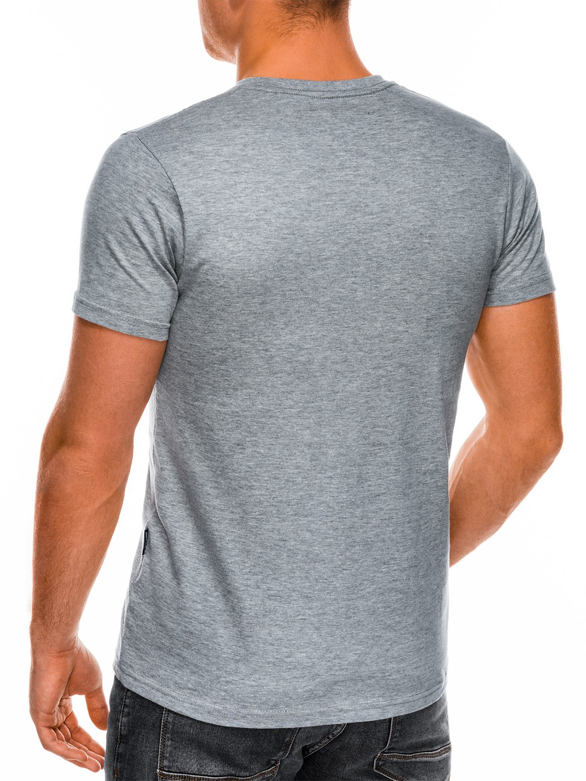 Men's plain t-shirt S884 - grey | MODONE wholesale - Clothing For Men
