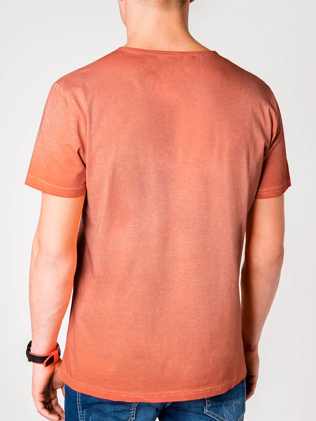 Men's plain t-shirt S894 - orange | MODONE wholesale - Clothing For Men